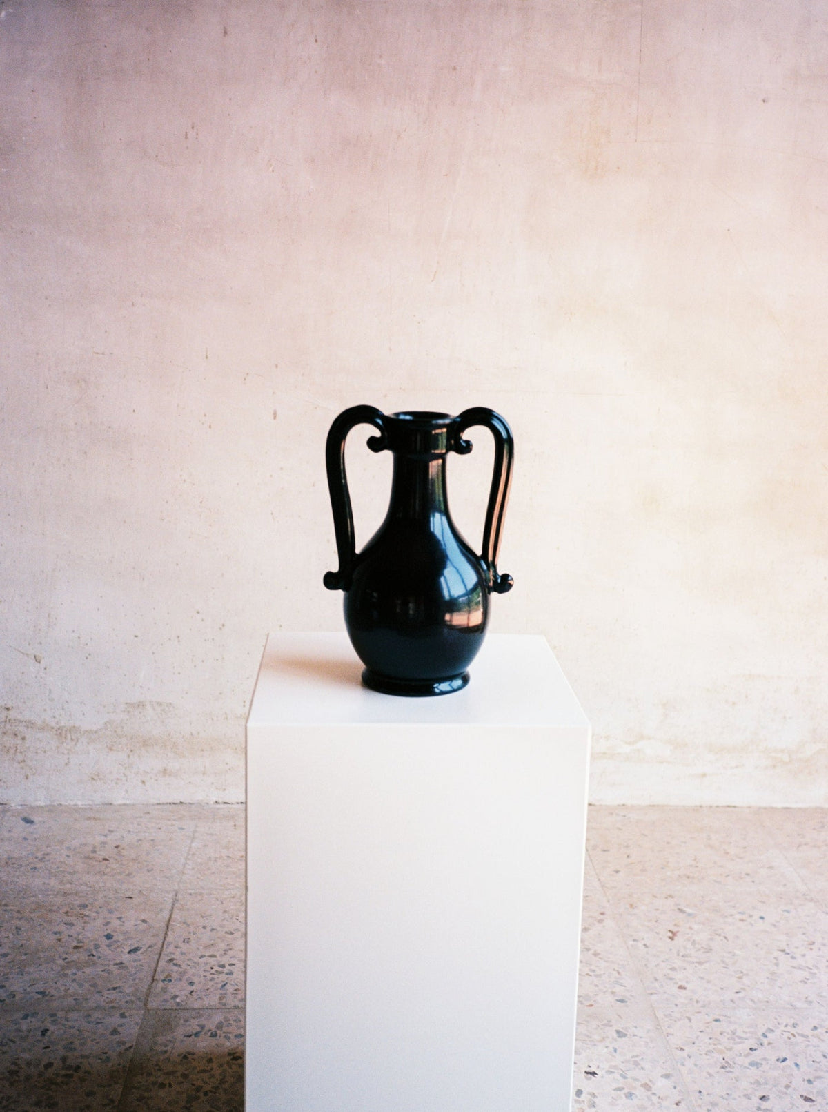 Black Vase for Flower Arrangement