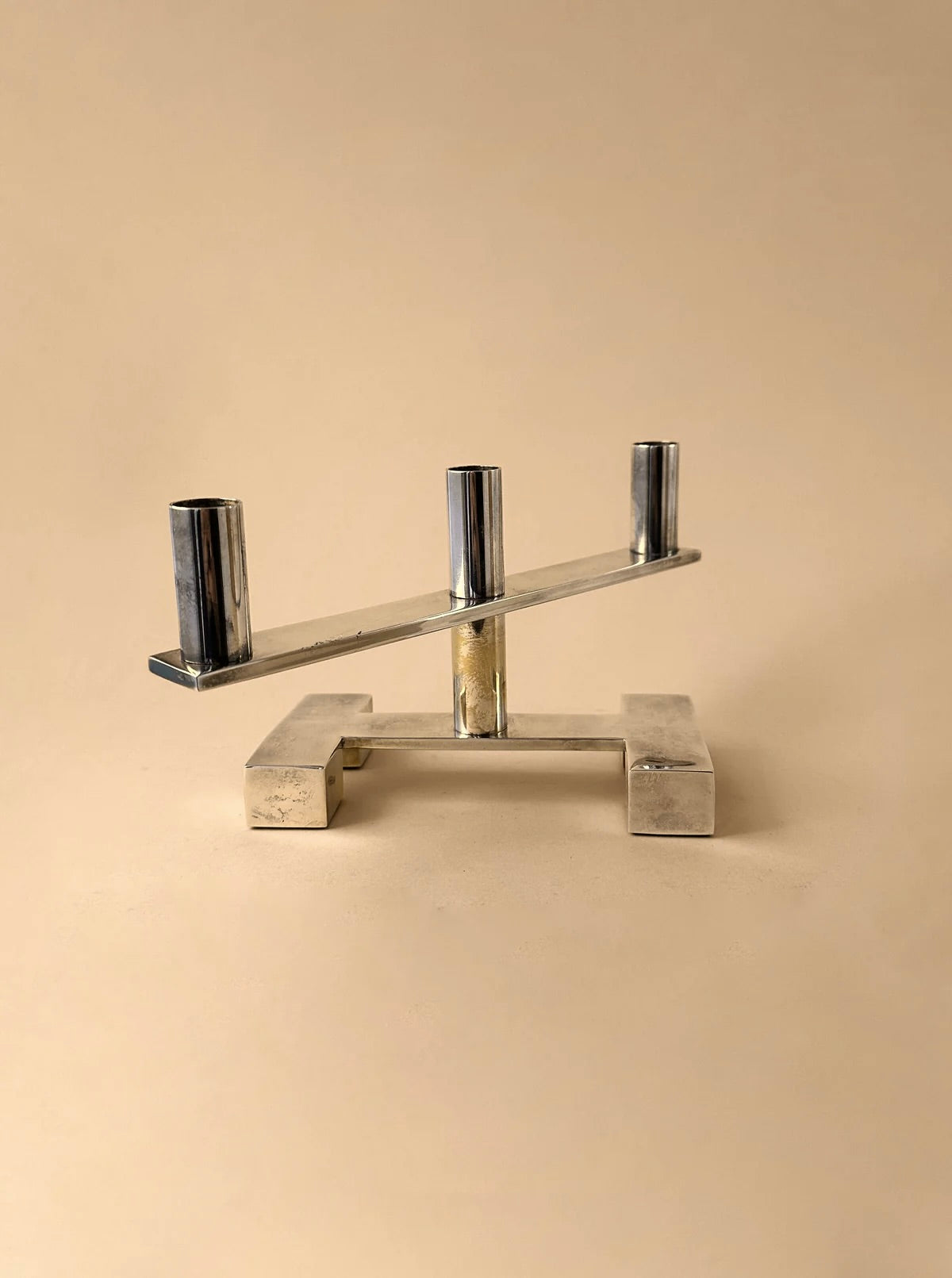 Silver-Plated Candleholder by Lambert 80s