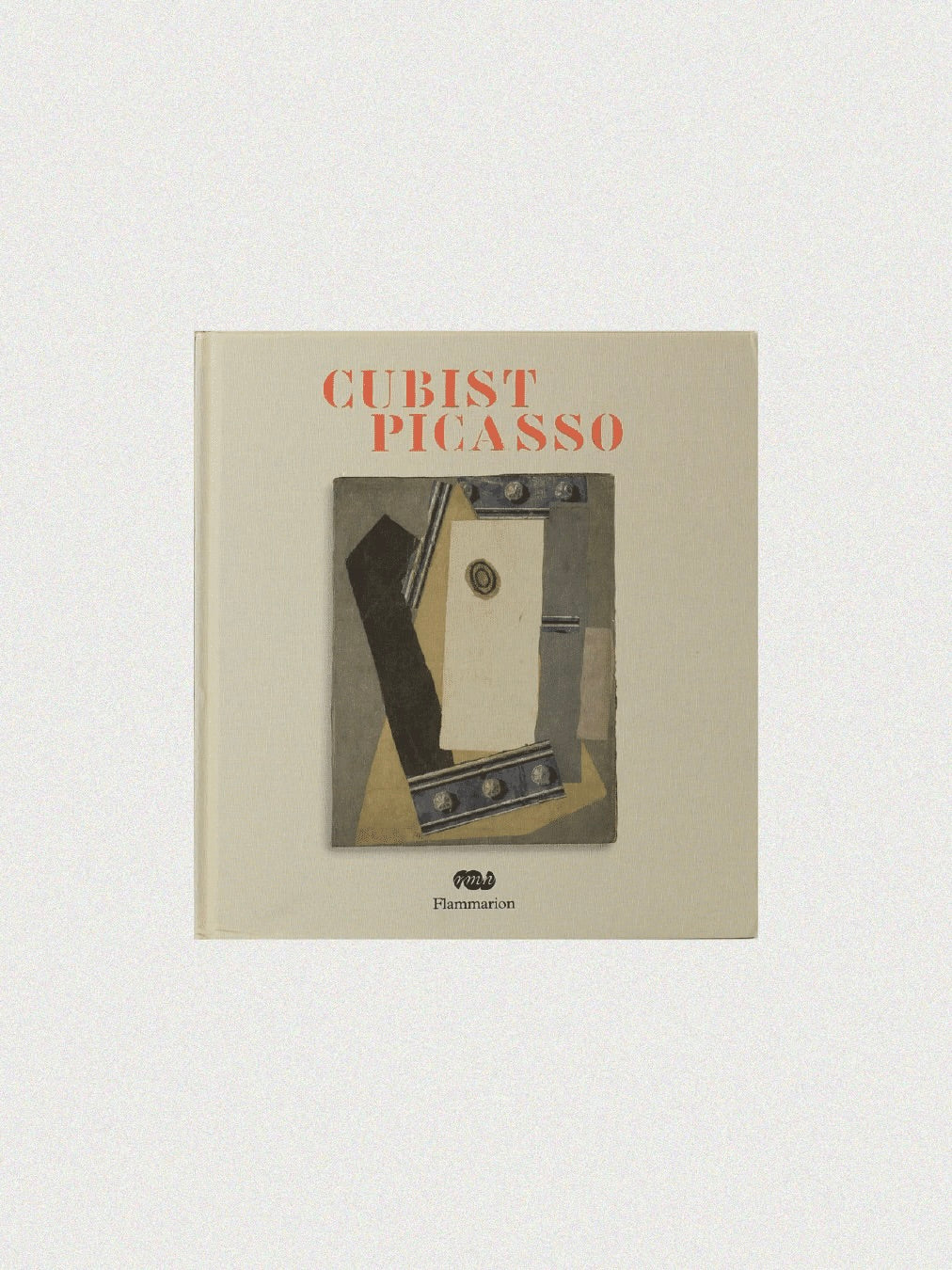 Cover of the "Cubist Picasso Book" from Boga Avante Shop, adorned with Pablo Picasso's quintessential cubist art. The cover displays abstract geometric shapes in subdued tones such as black, gray, beige, and white.