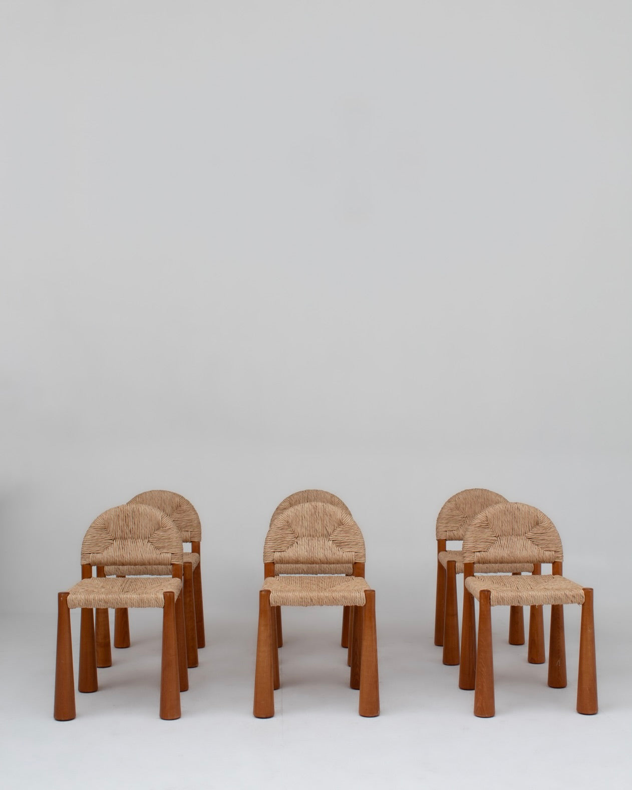 Ensemble de 6 chaises de salle à manger “Toscanolla” par Alessandro Becchi pour Giovannetti
