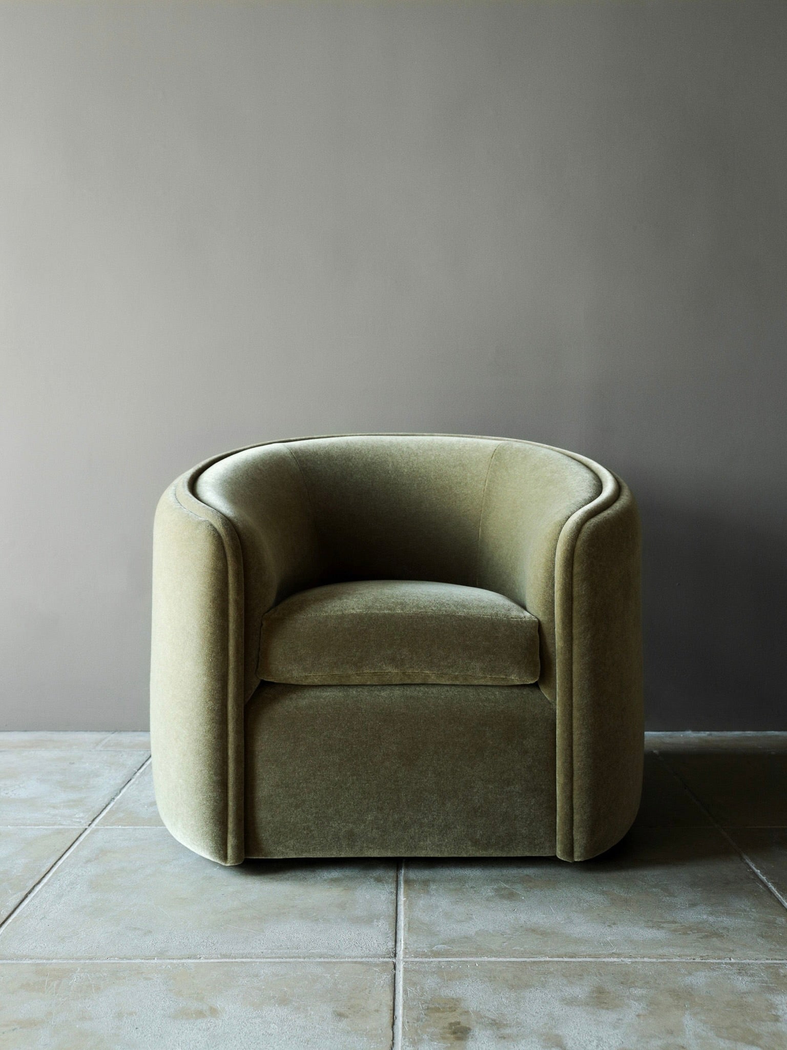 'DE GAULLE' Mohair Armchair