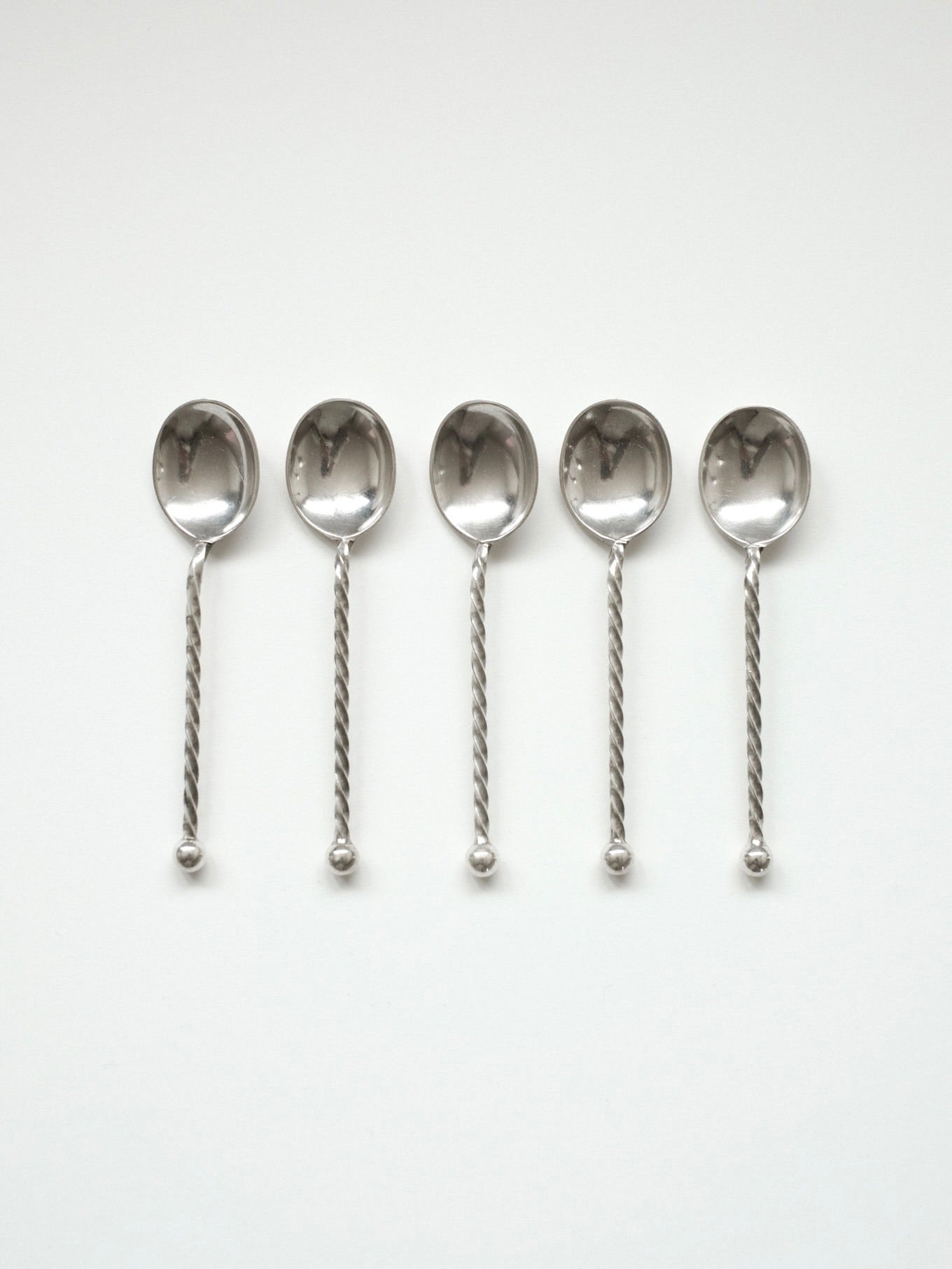 Set of 5 Silver-plated Spoons