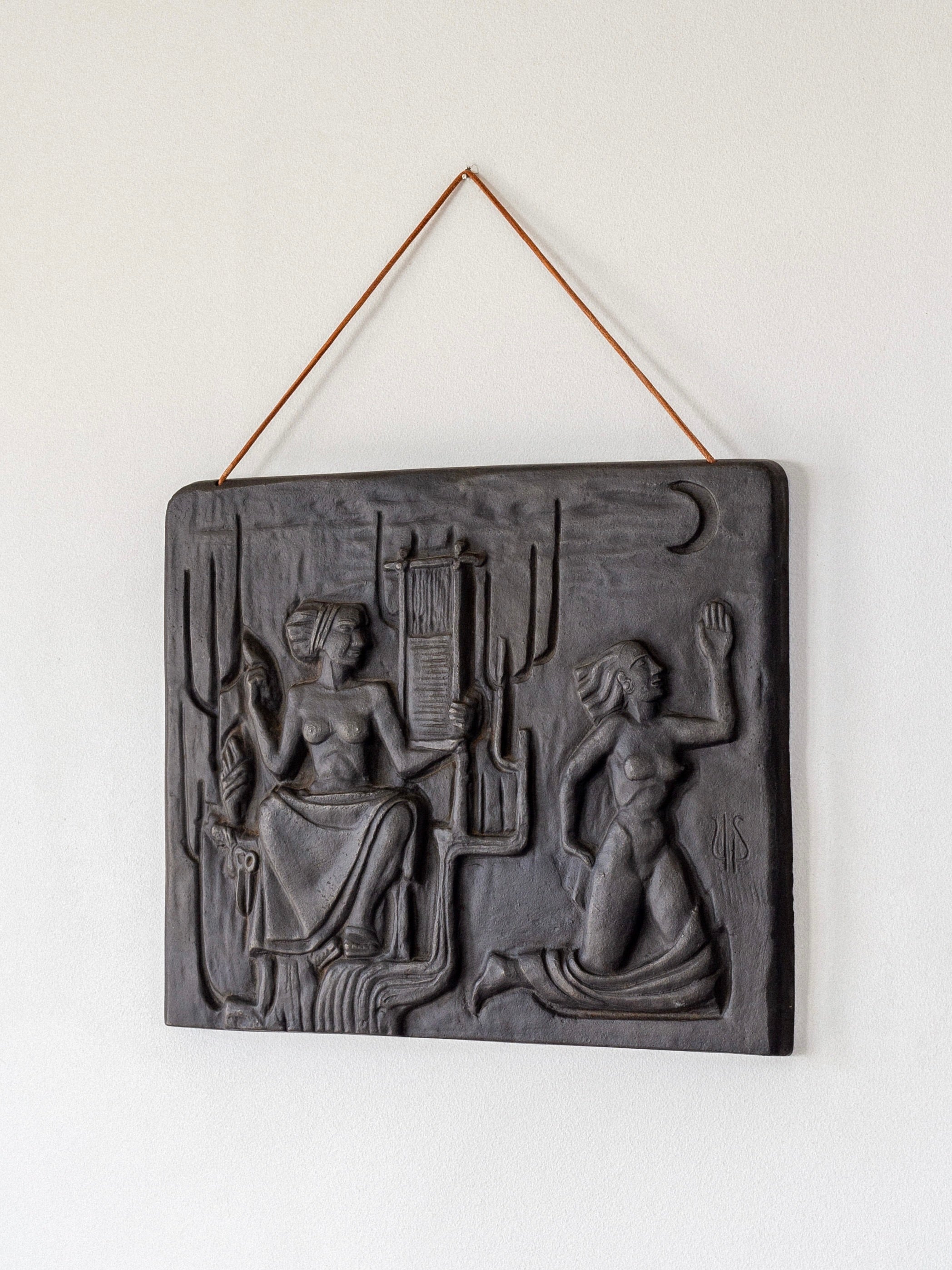 Cast Iron Wall Relief by Ulla Fogelklou-Skogh, 1960s