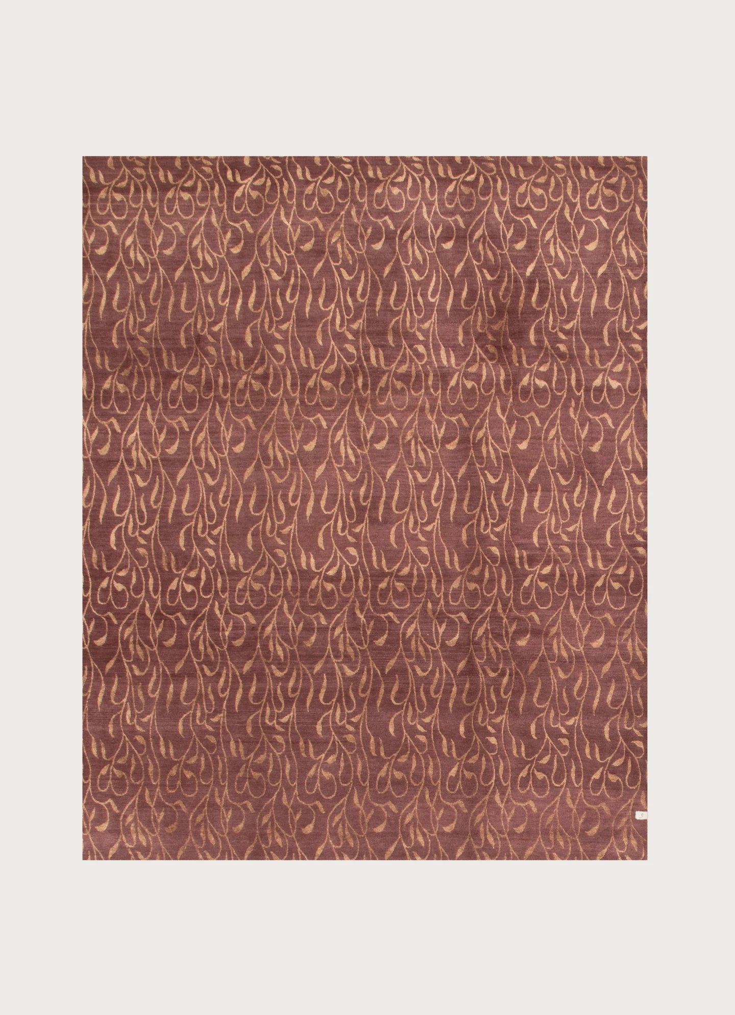 Tapis tibétain en feuille 249 x 305 cm