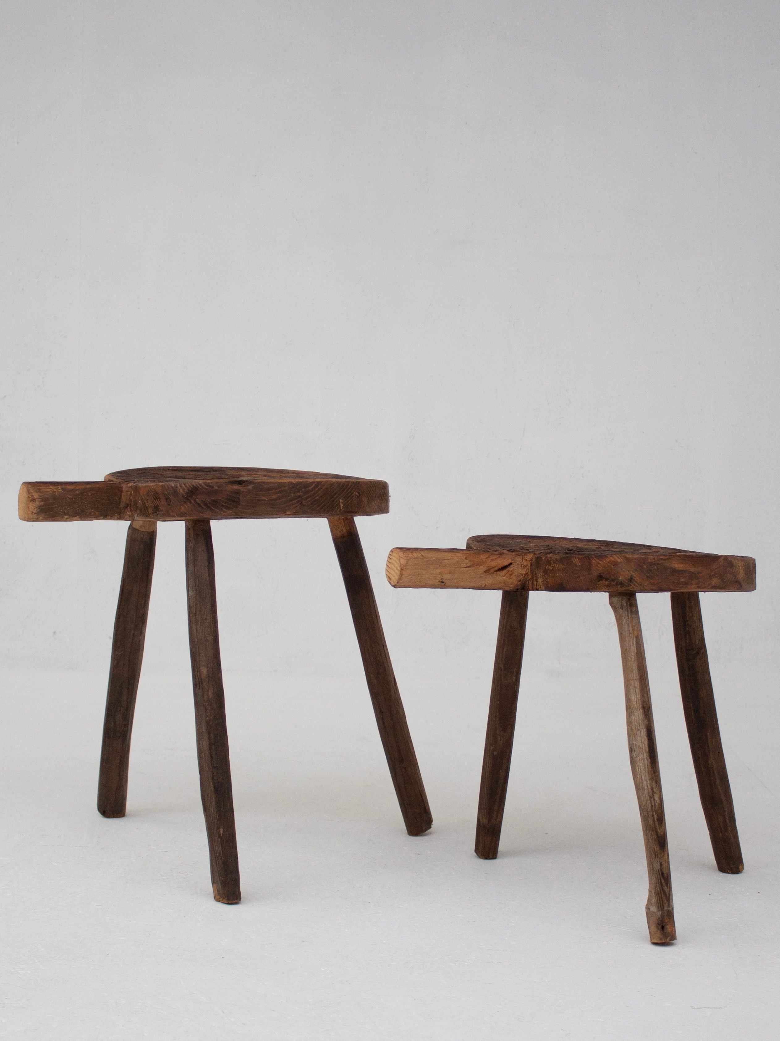 Rustic Antique Wooden Stools