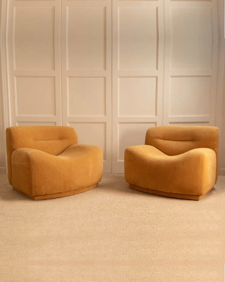 Wavy Armchairs - Italian 1970s