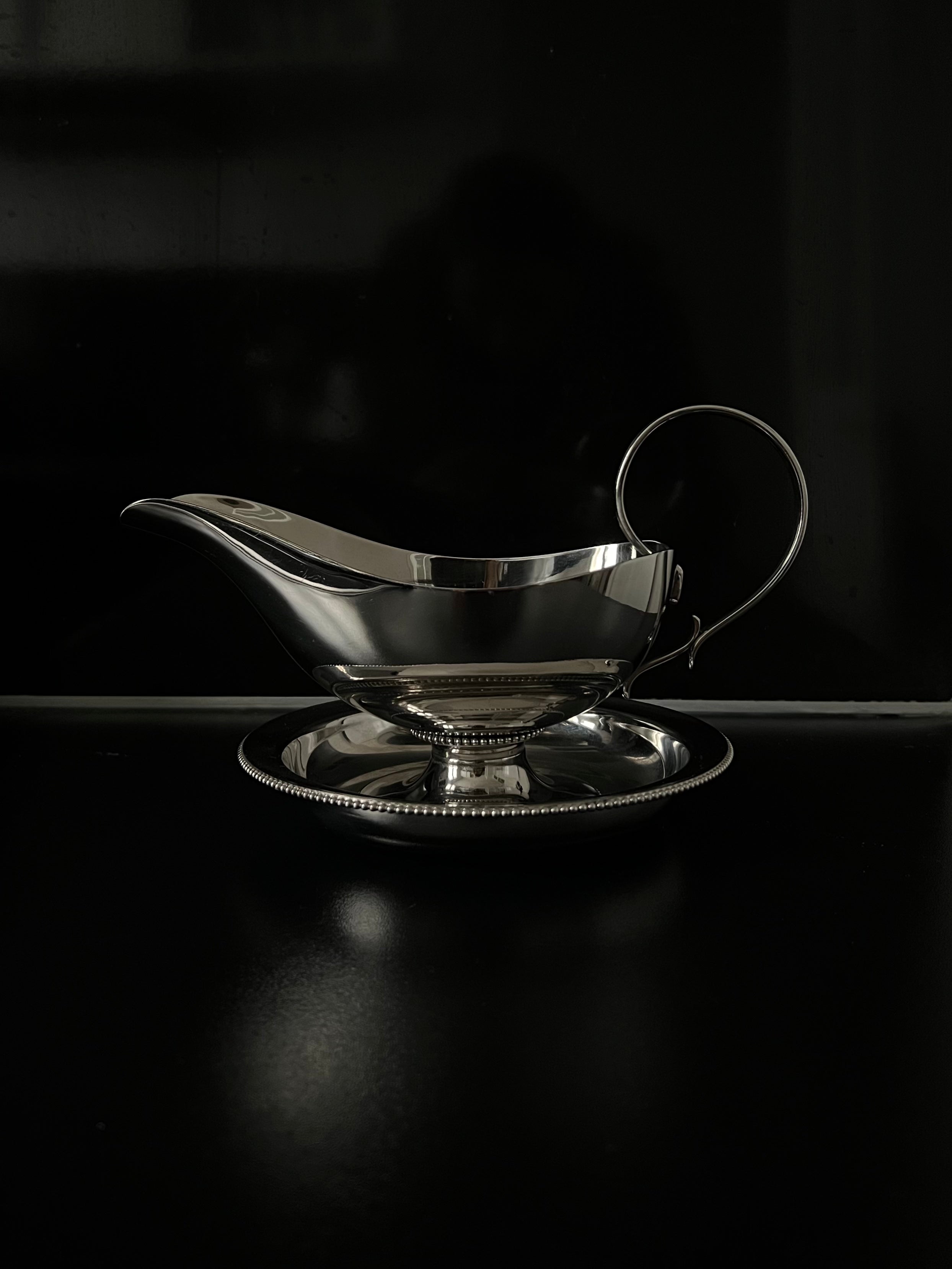 Beaded Saucer and Plate