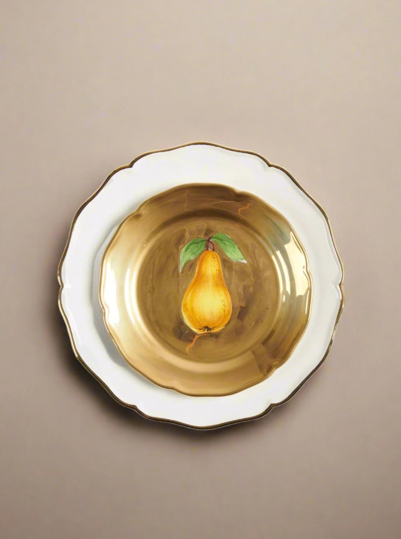 Dessert Plates Fruits d'Or Salad Dessert Plate Apple Z.d.G. by Zoe de Givenchy