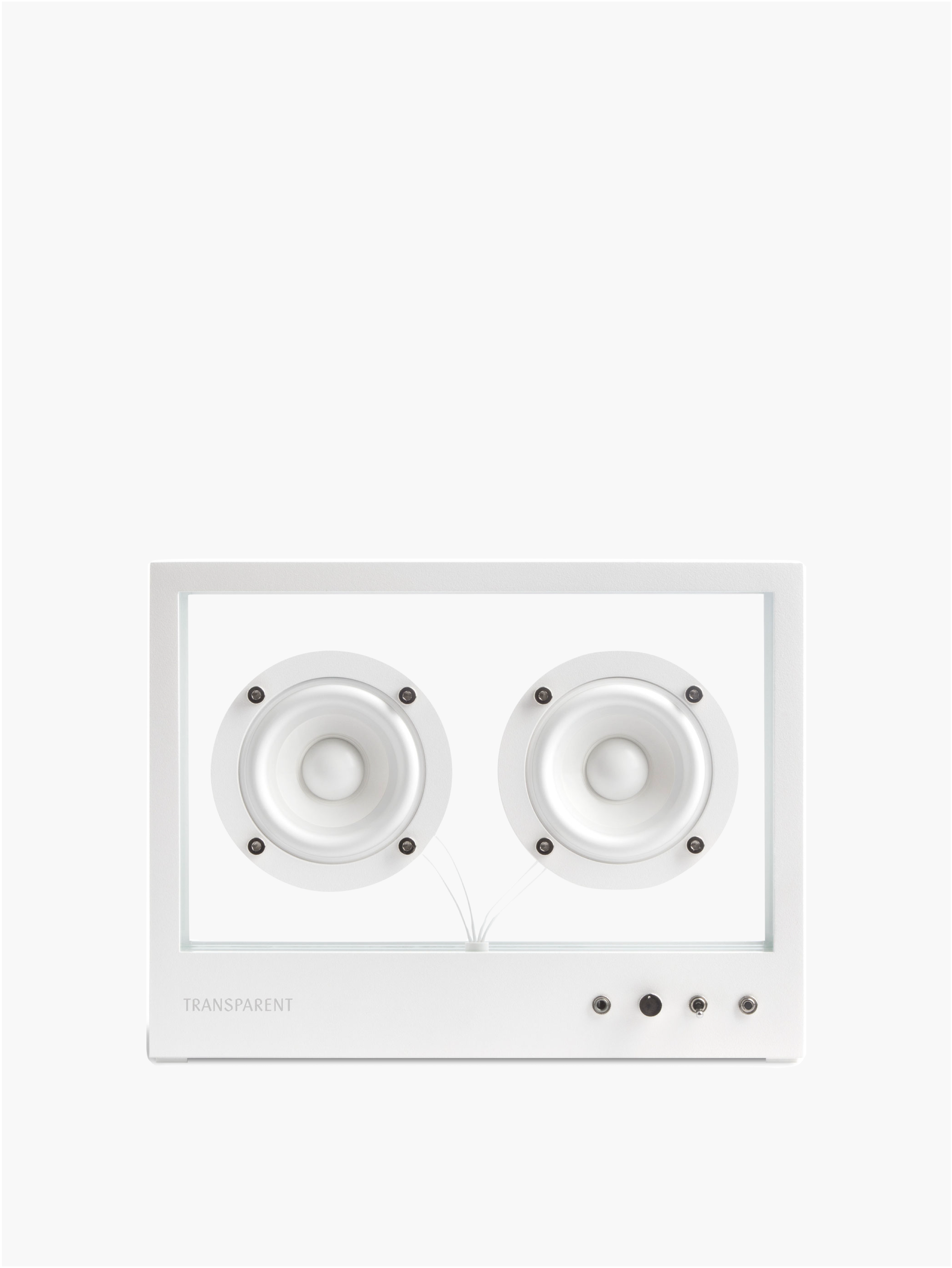 Small Transparent Speaker White - Bluetooth