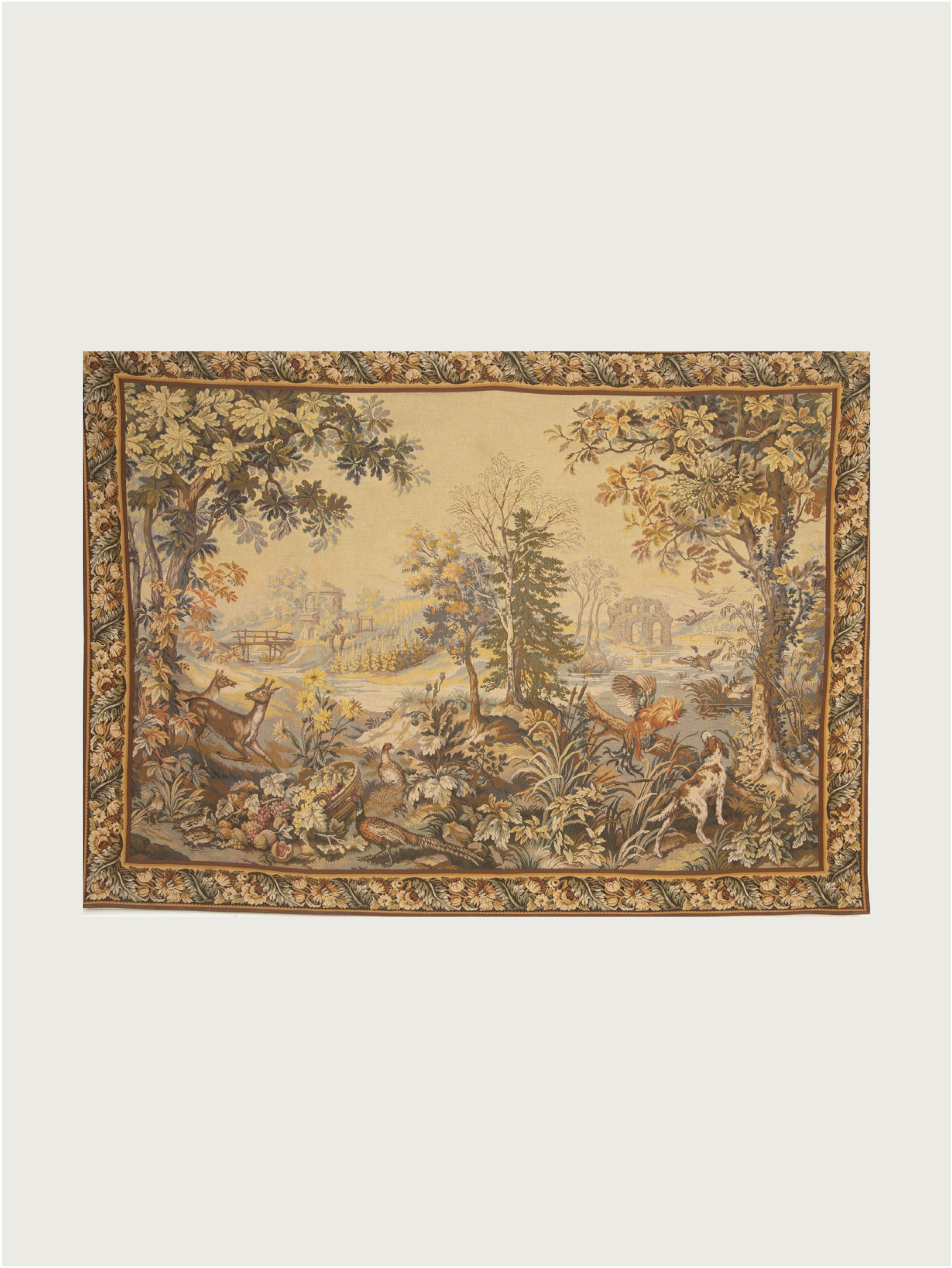 Large Vintage French Tapestry, Paris C 1960