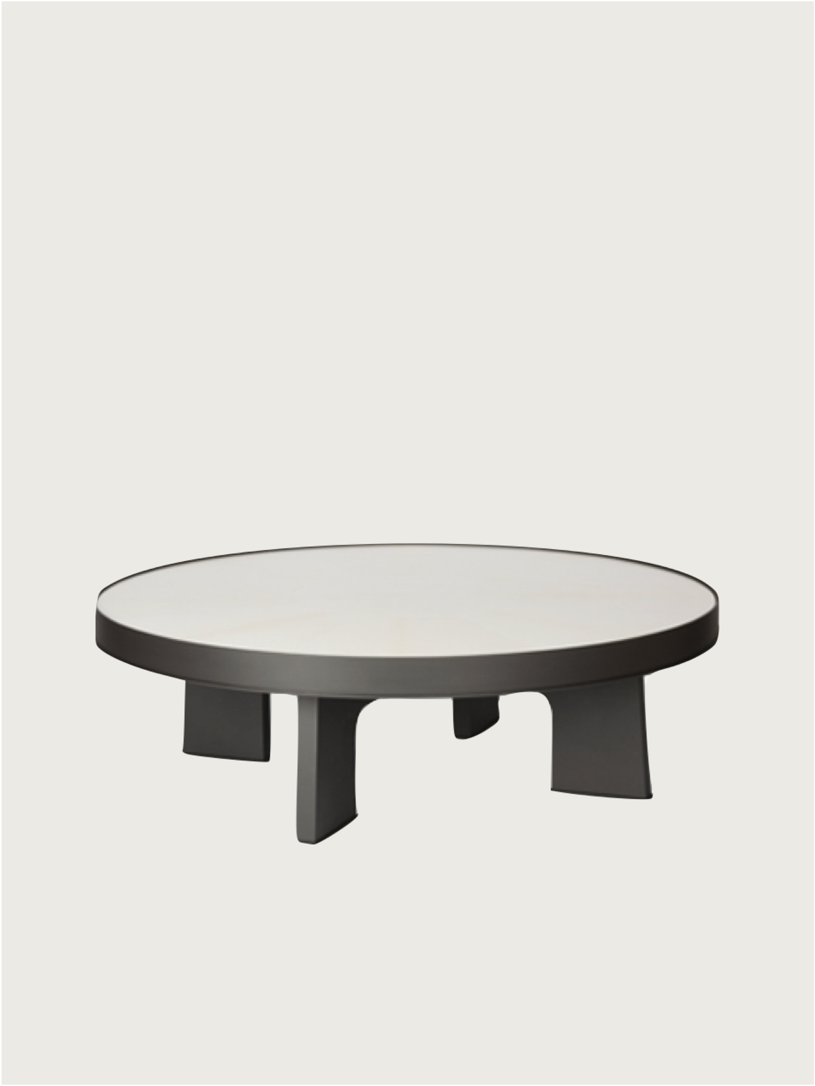 Table Basse Ronde ATTICA - Parchemin
