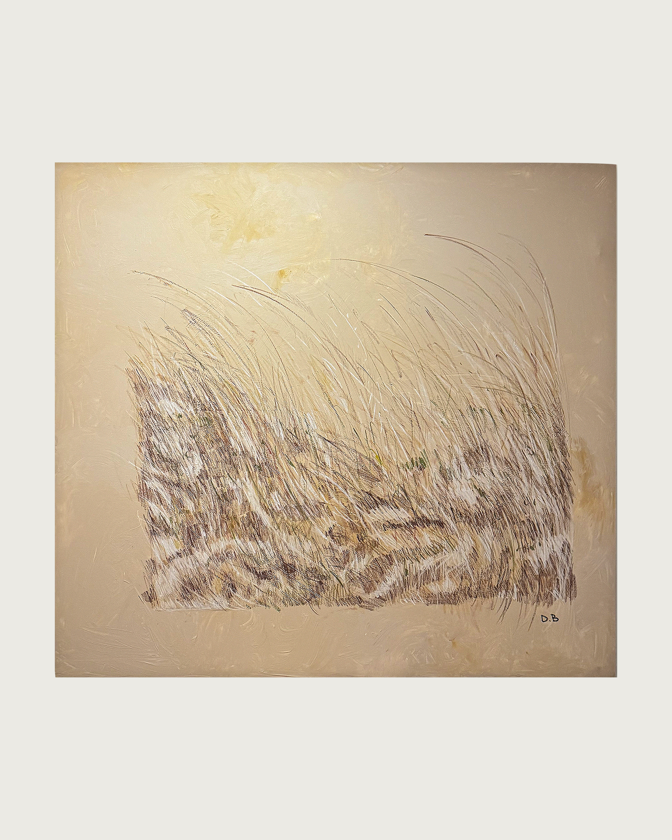 Framed nature by Dovile Bernotaite | The Oblist — earthy tones, textured canvas