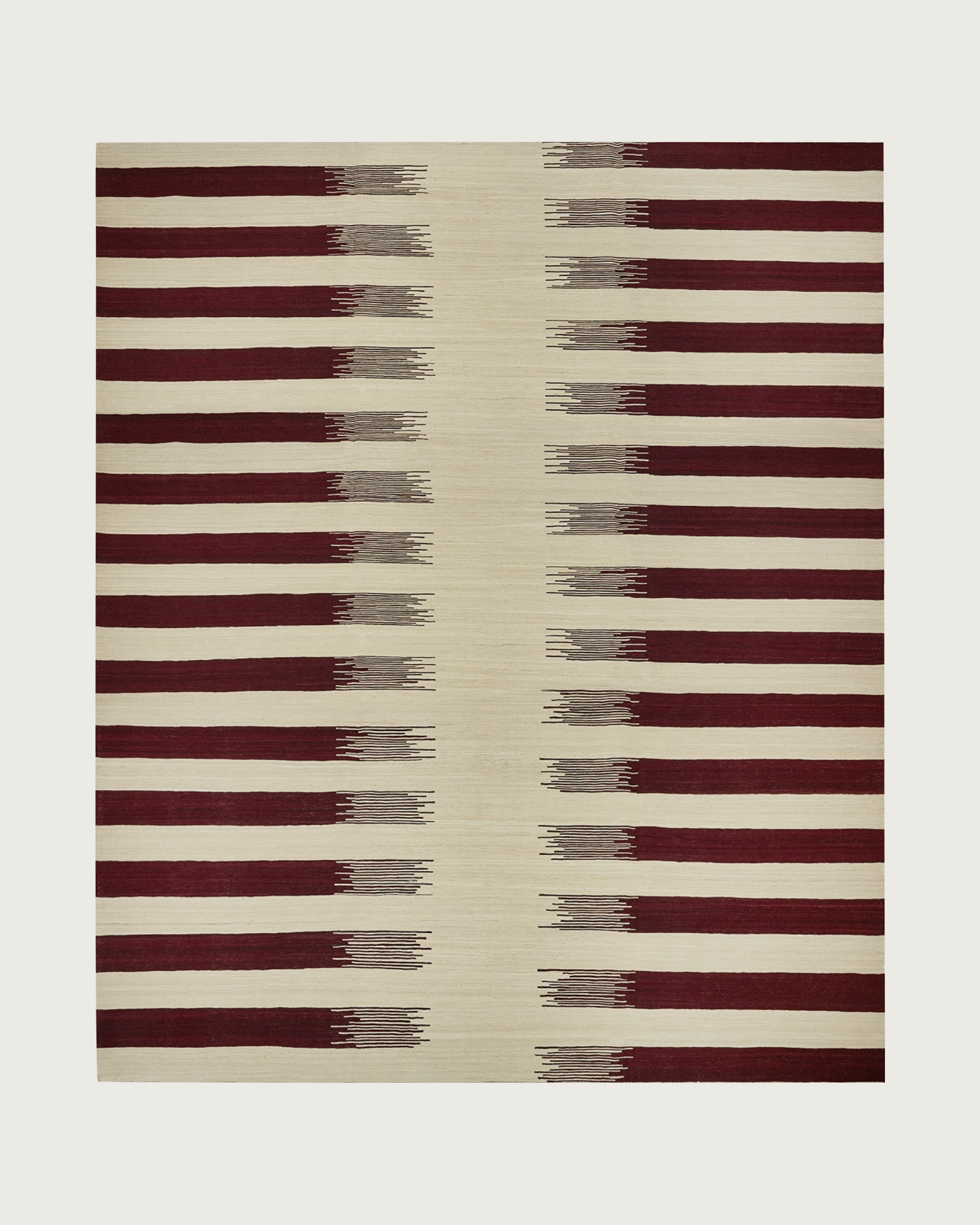 Band-e Amir Kilim - Burgundy - Handwoven Rug