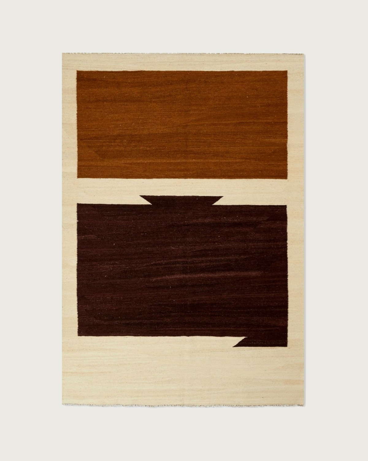 Shapes Kilim - Brown - Handwoven Rug