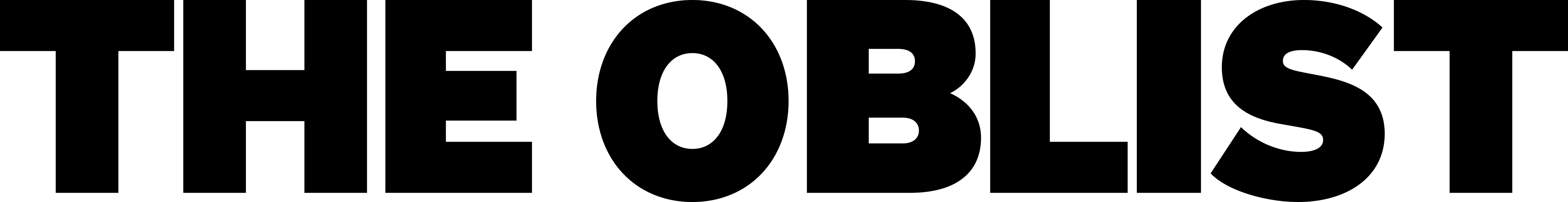 Logo The Oblist black and white version