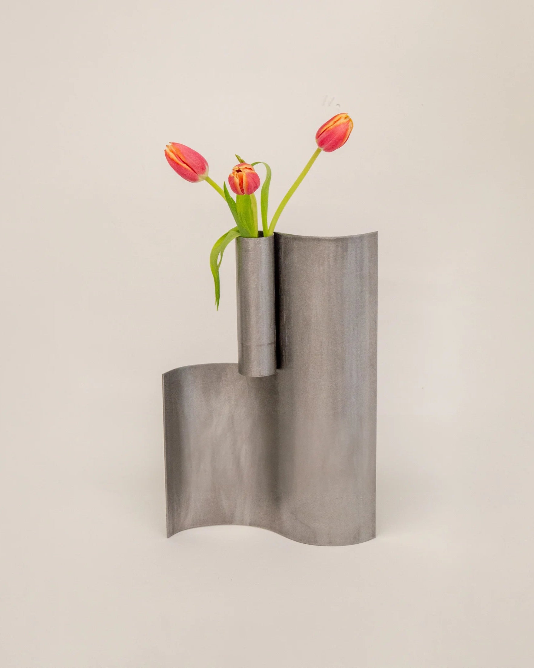 Steel Rolled & Curved Vase