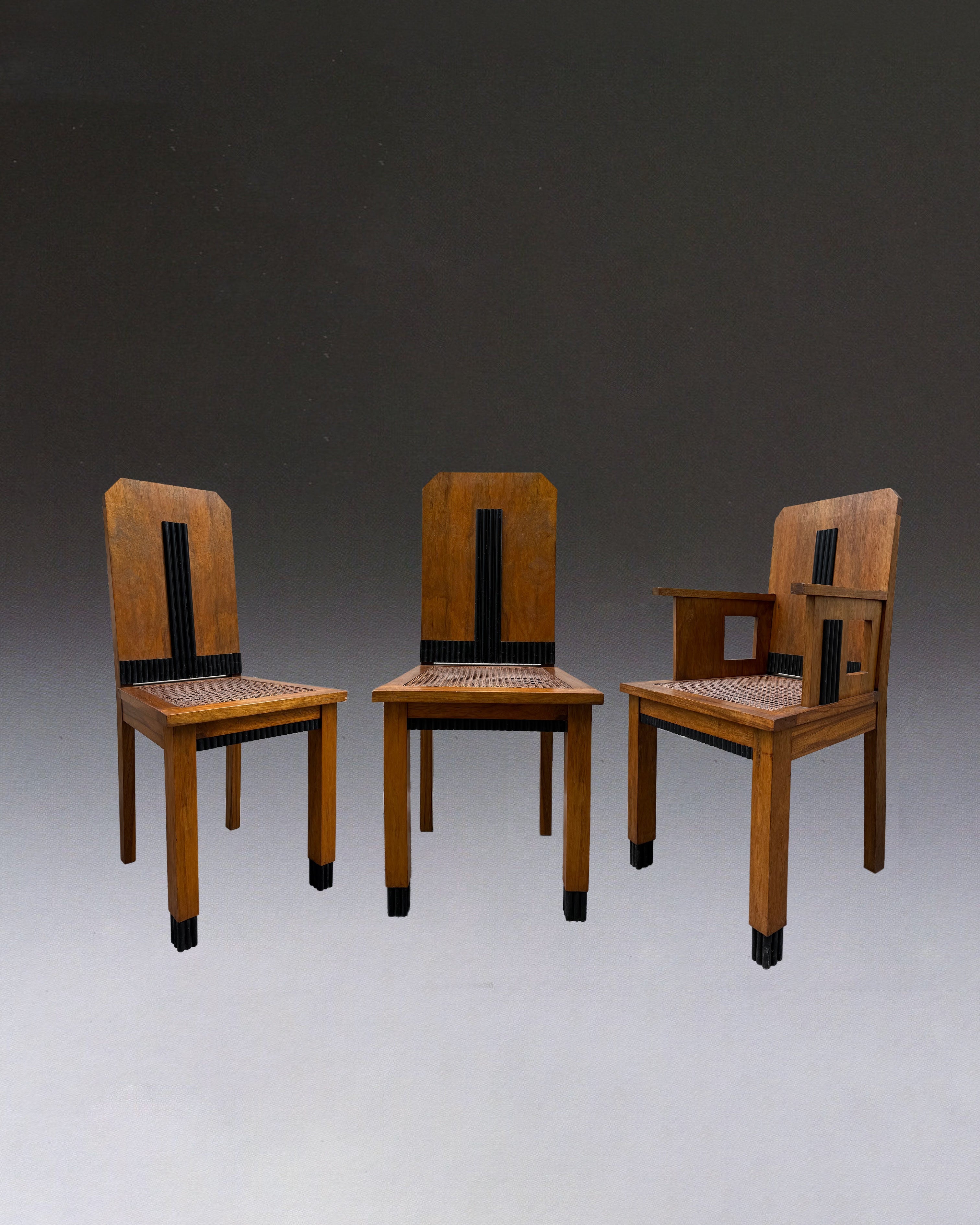 Art Deco Armchair in Mahogany - Art Deco/Modernist Collection by STUDIO ASAC | The Oblist