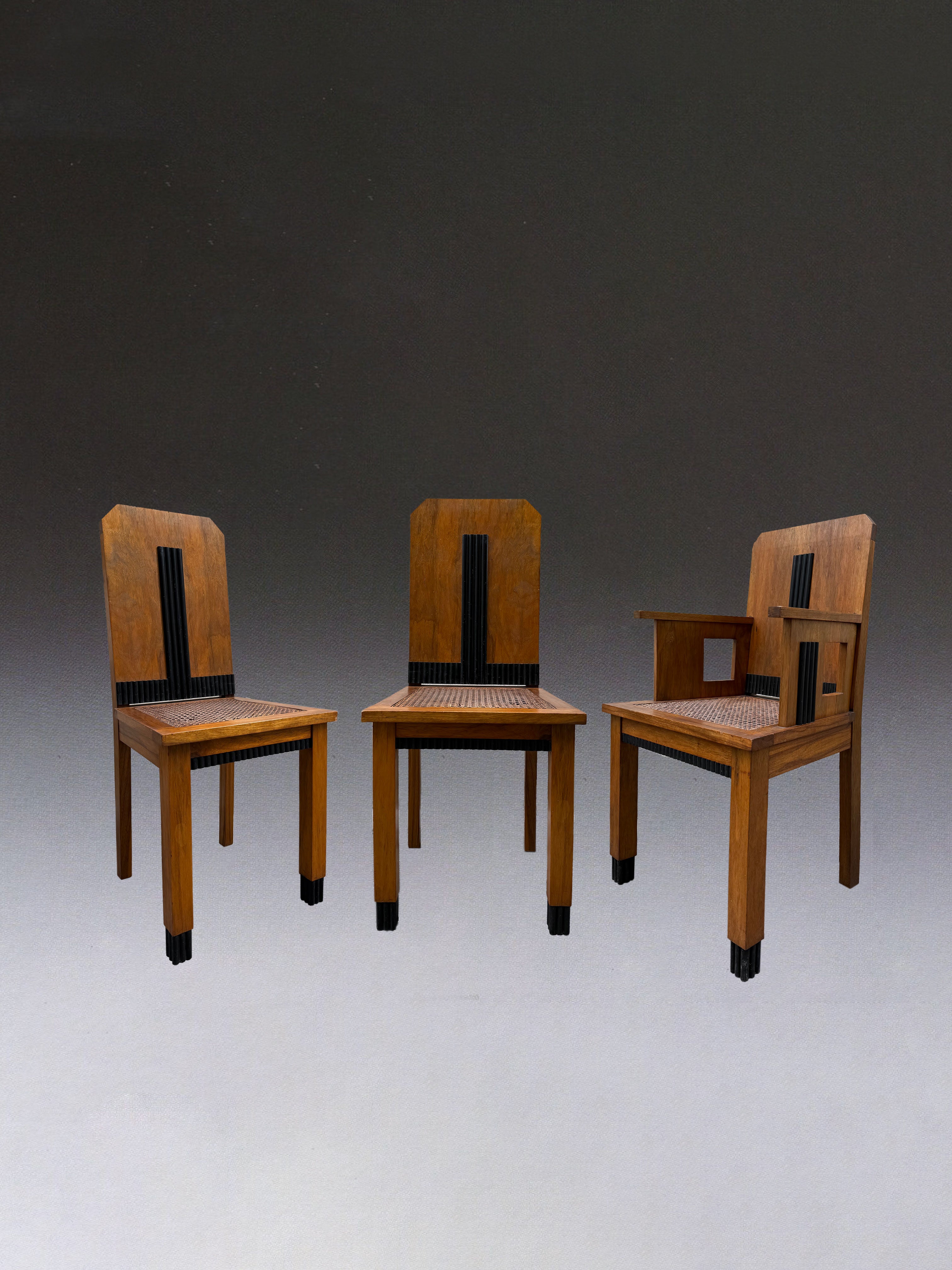 Art Deco Armchair in Mahogany - Art Deco/Modernist Collection by STUDIO ASAC | The Oblist