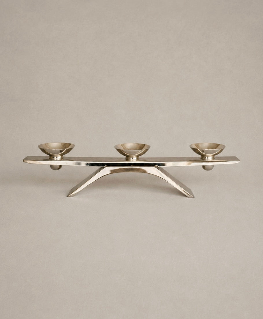 WMF Ikora Modernist Candleholder — side angle