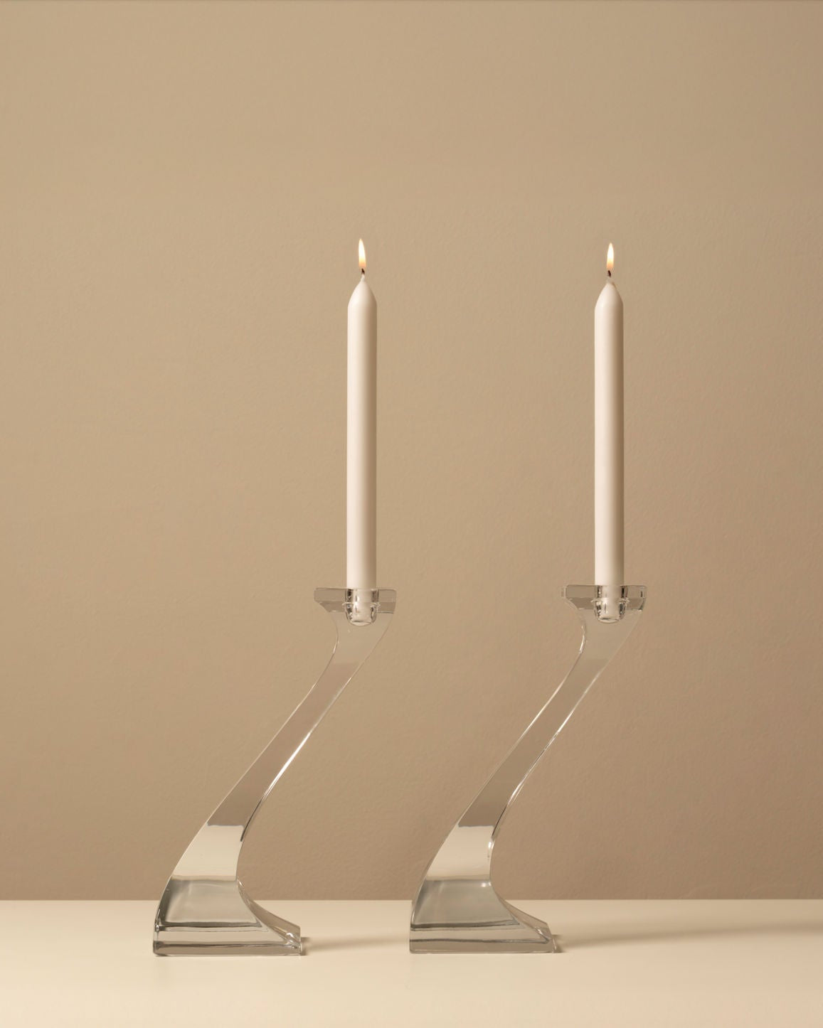 Riedel "Duetto" Crystal Candleholders