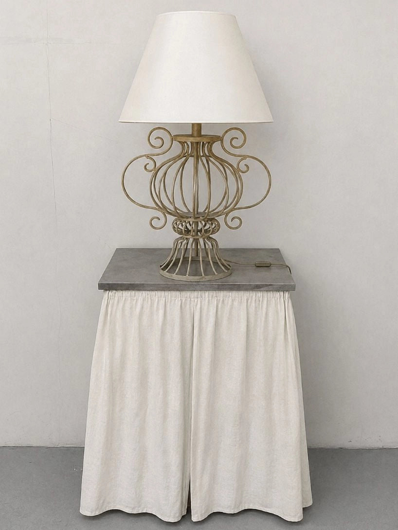 Vintage Table Lamp in Fabric - 1950s French Collection by Blisse | The Oblist