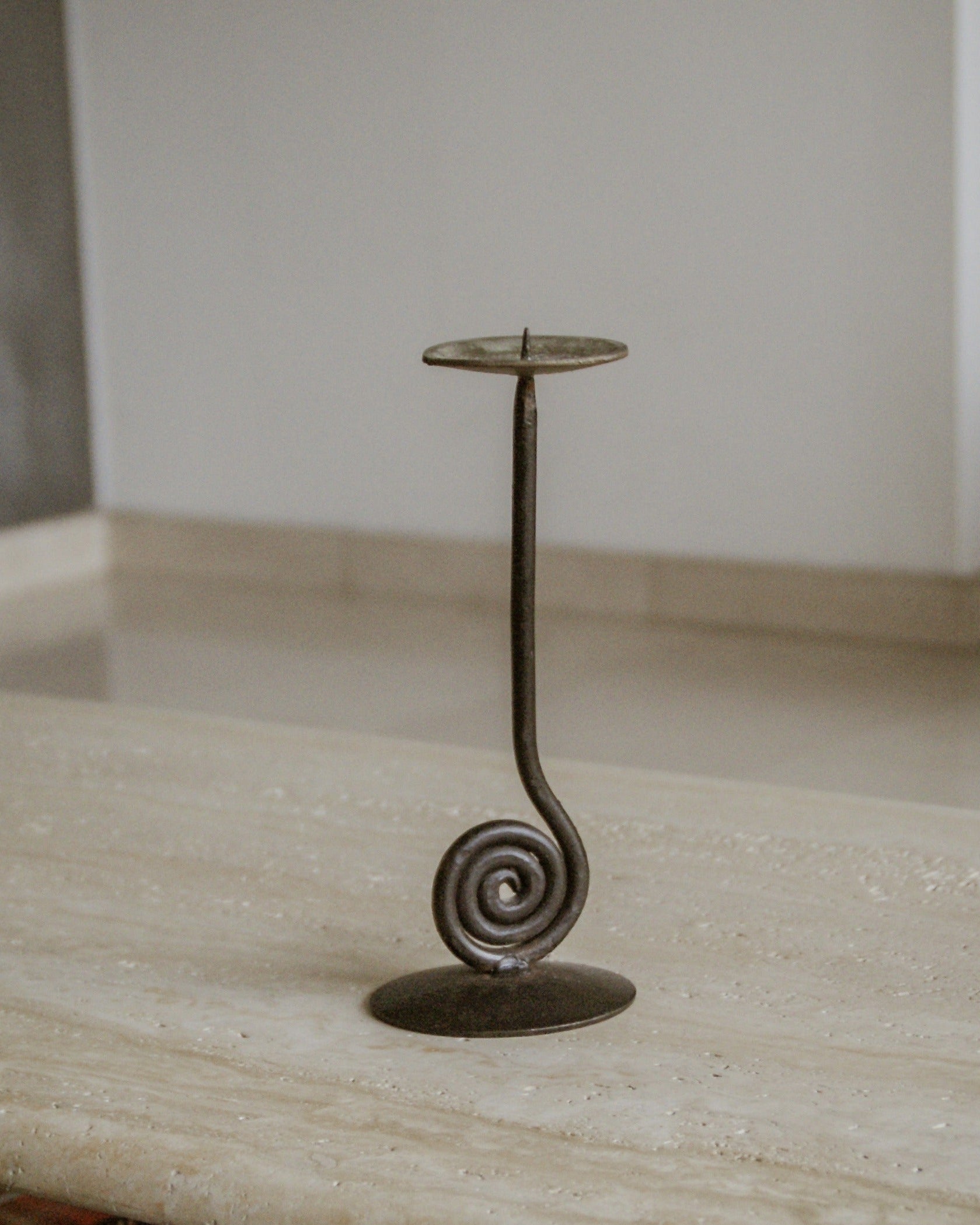 Swirl Cast Iron Candle Holder by Tafelgeluk | The Oblist