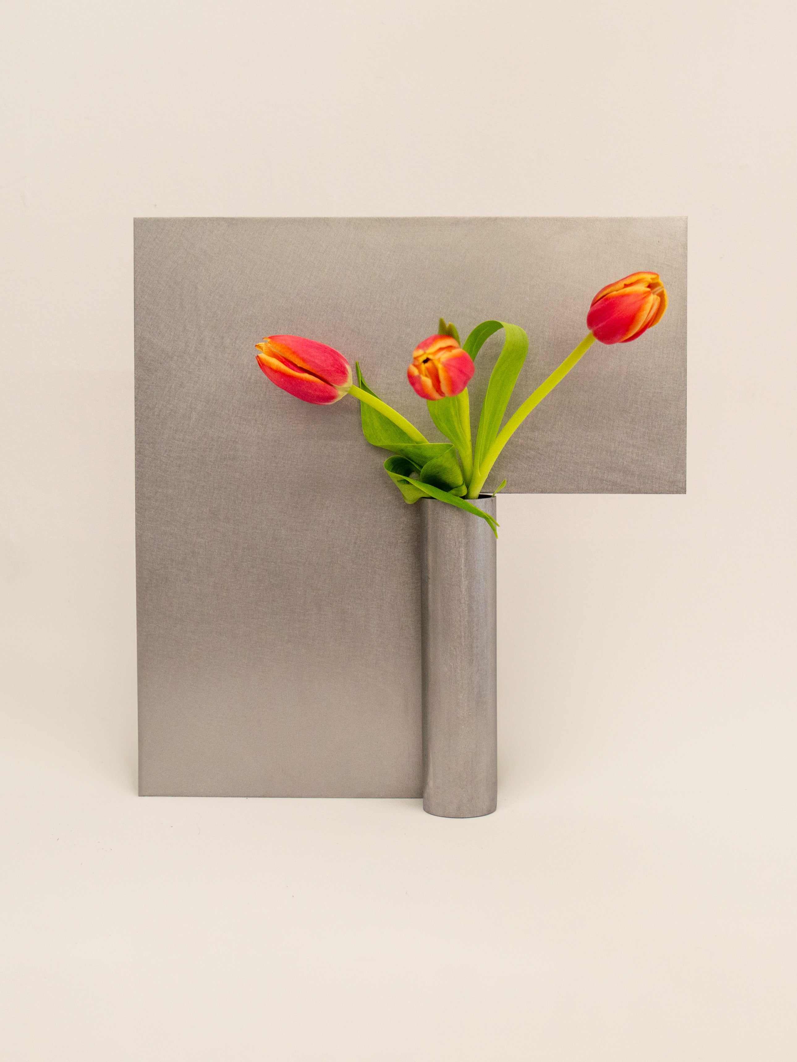 Steel Wall-Mounted Vase