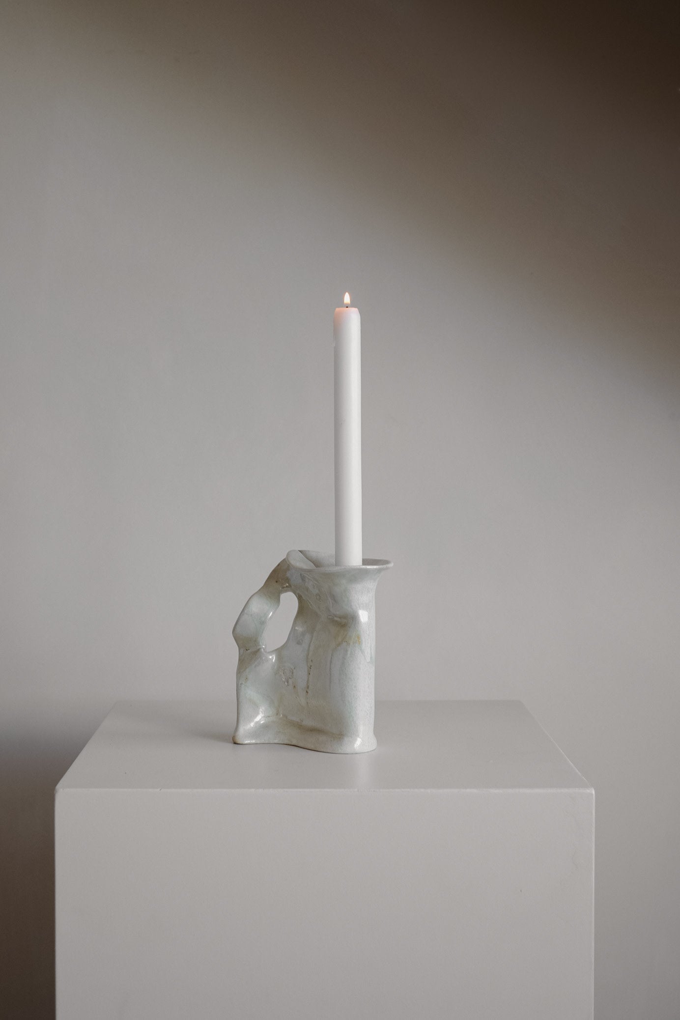 Sculptural Organic Ceramic Candle Holder by septembre studios | The Oblist