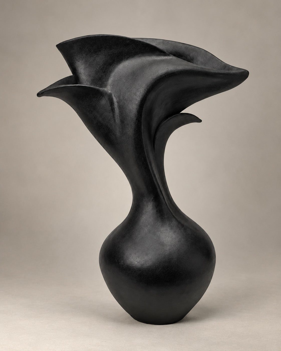Contemporary Sculpture in Ceramic - MidNight Garden Collection - No 119 by Beverly Morrison - Sculptor