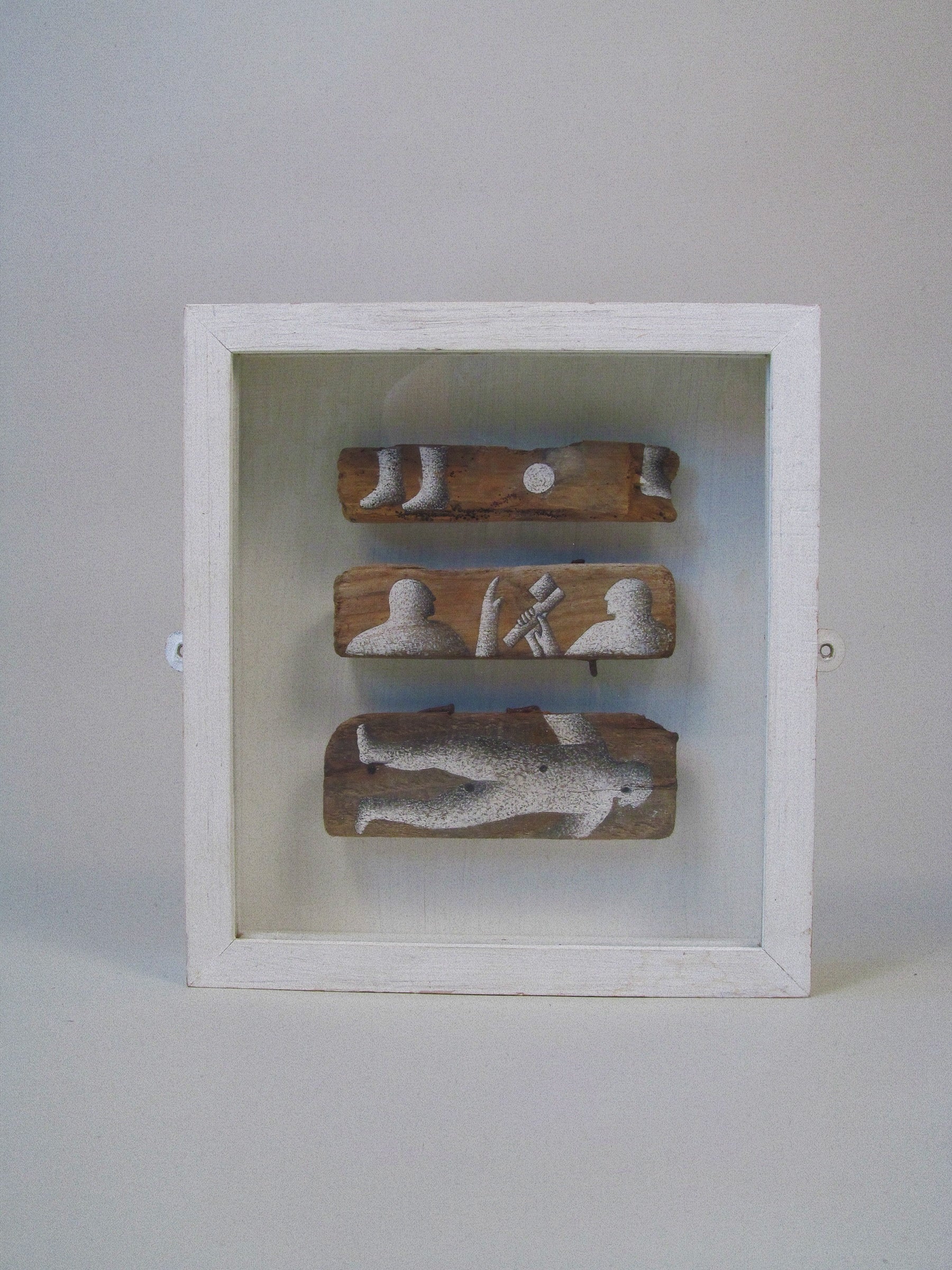 St Magnus Tales No. 17, 1992 - Matilda Tumim by Myakin | The Oblist — wood and plaster sculpture