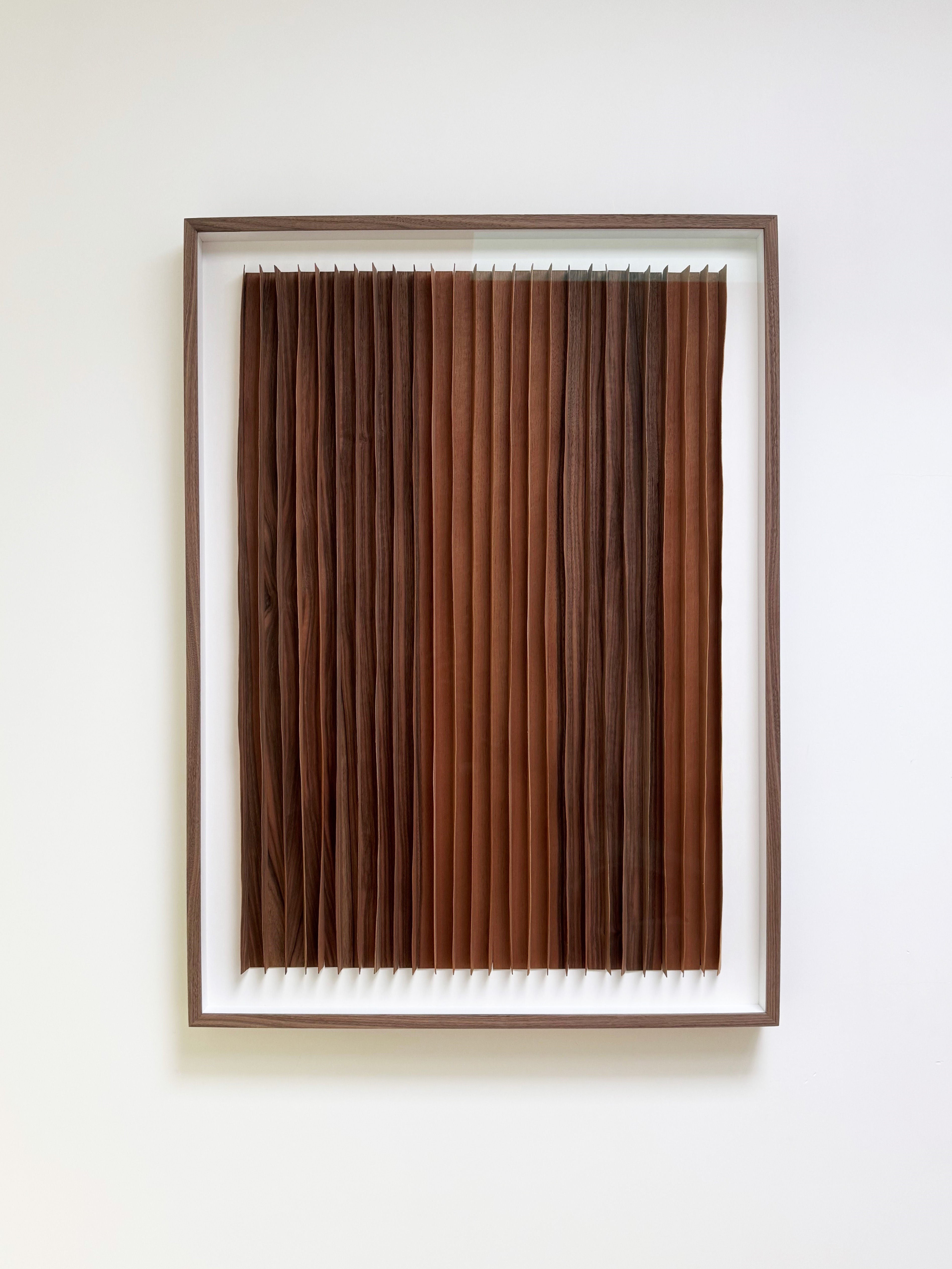 'Rhythm' Wood Veneer Work - Mid-Century Modern Style by Marike Andeweg | The Oblist