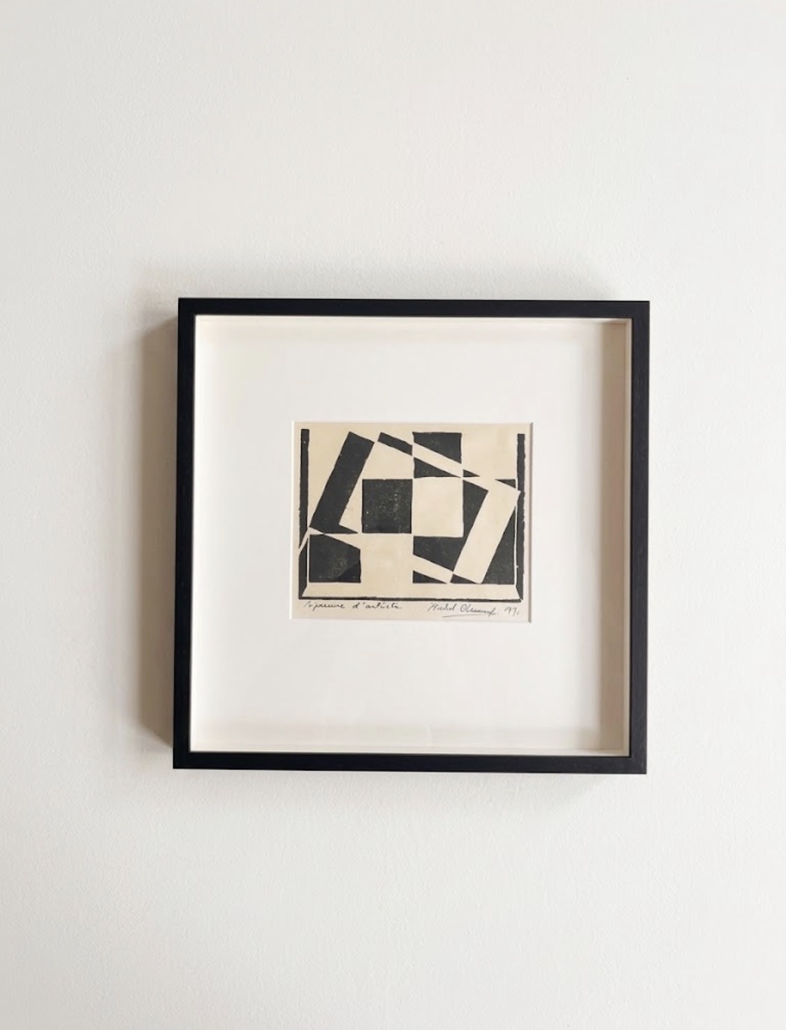 Midcentury Silkscreen Print by B. Ohlund by Médecine | The Oblist