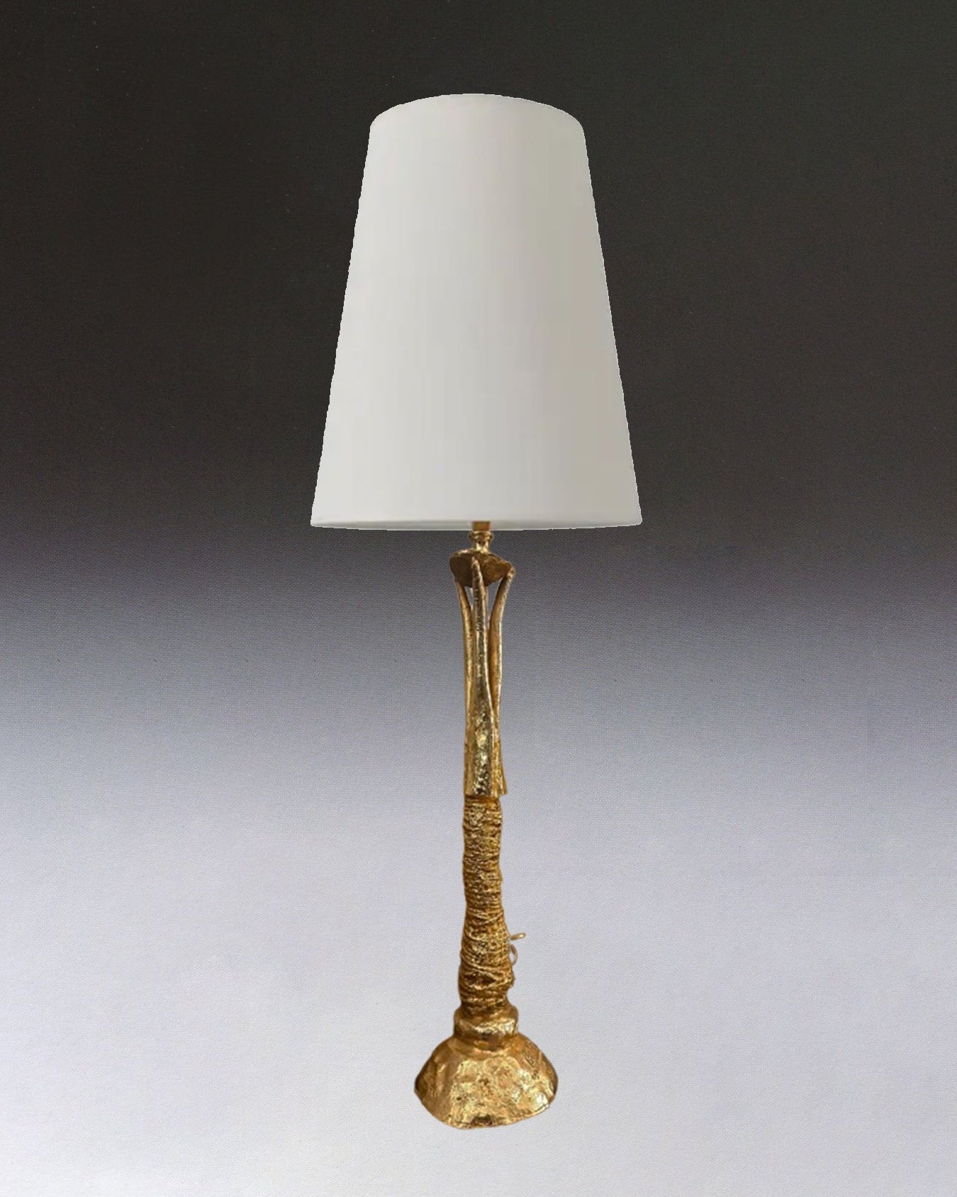 Bronze Table Lamp Base by Pierre Casenove