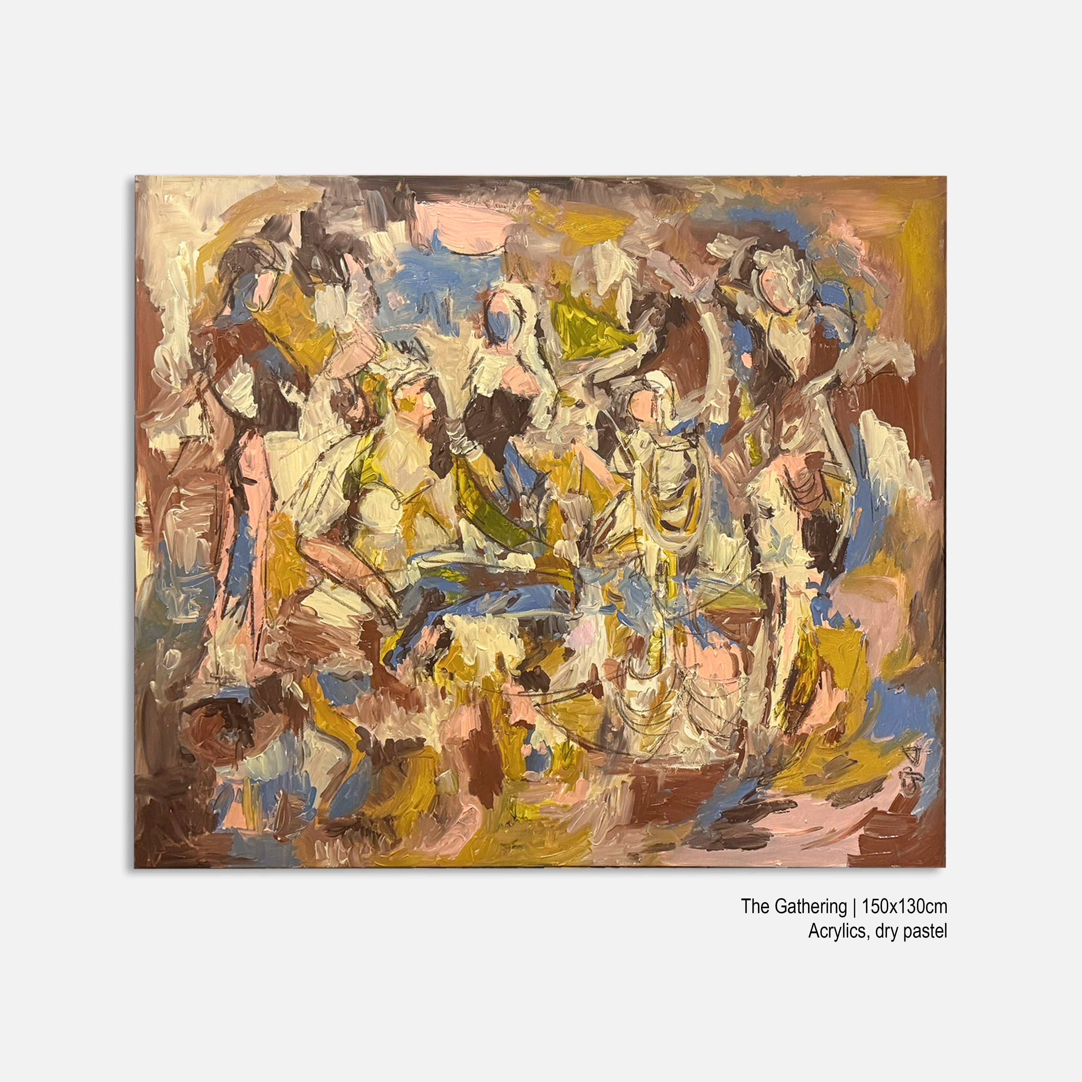 'The Gathering' Painting on canvas by Dovile Bernotaite | The Oblist