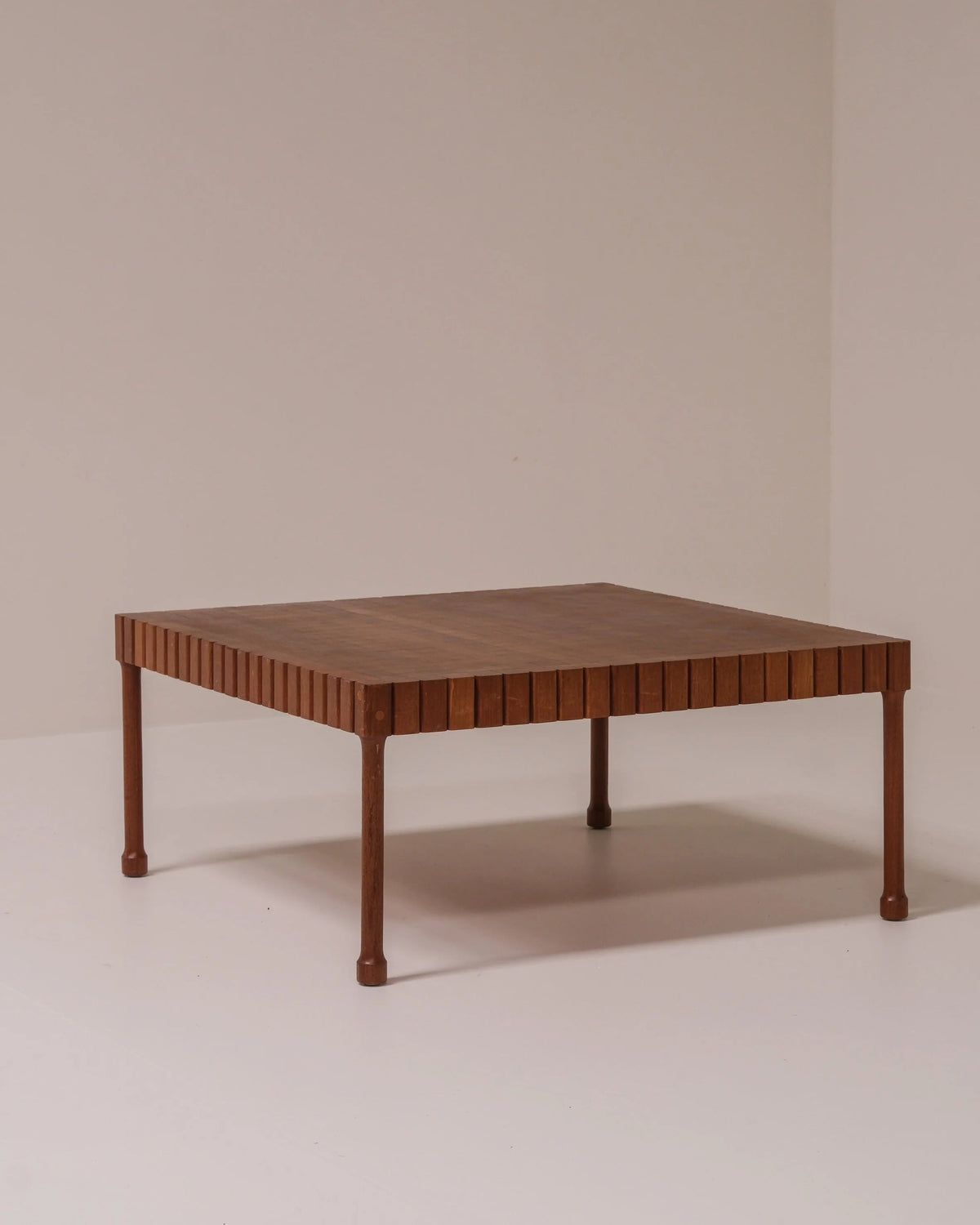 Unique Solid Wood Coffee Table, circa 1960s–1970s by Paulette in 't Stad | The Oblist