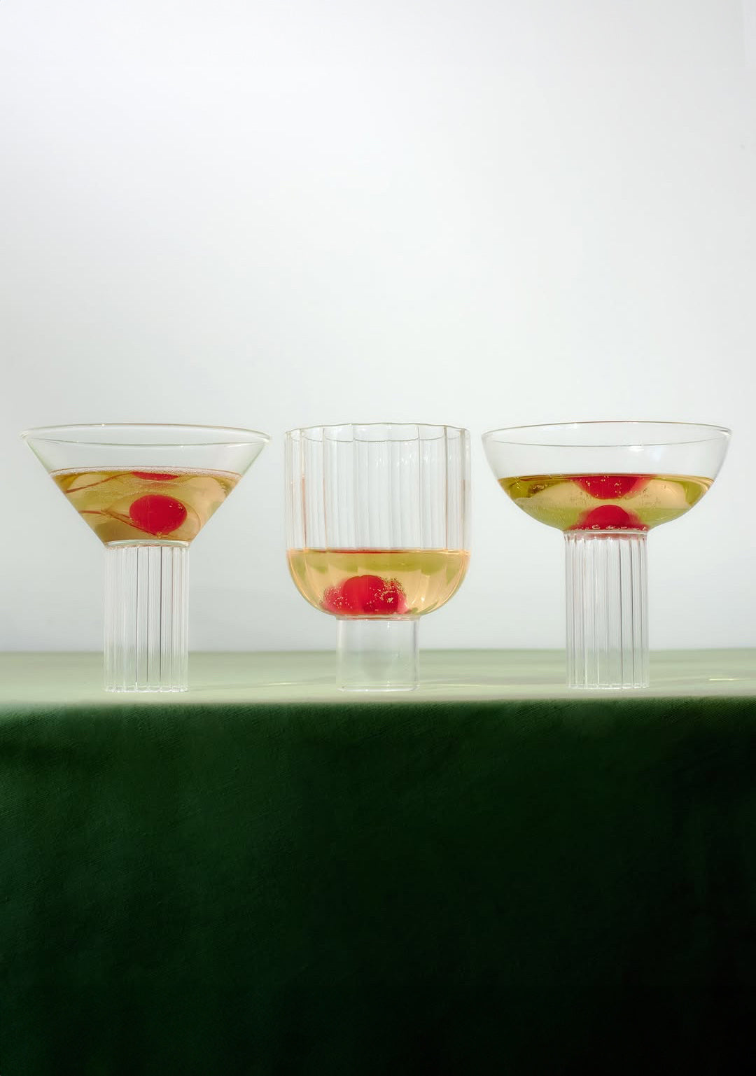 Calici Milanesi — trio de verrerie