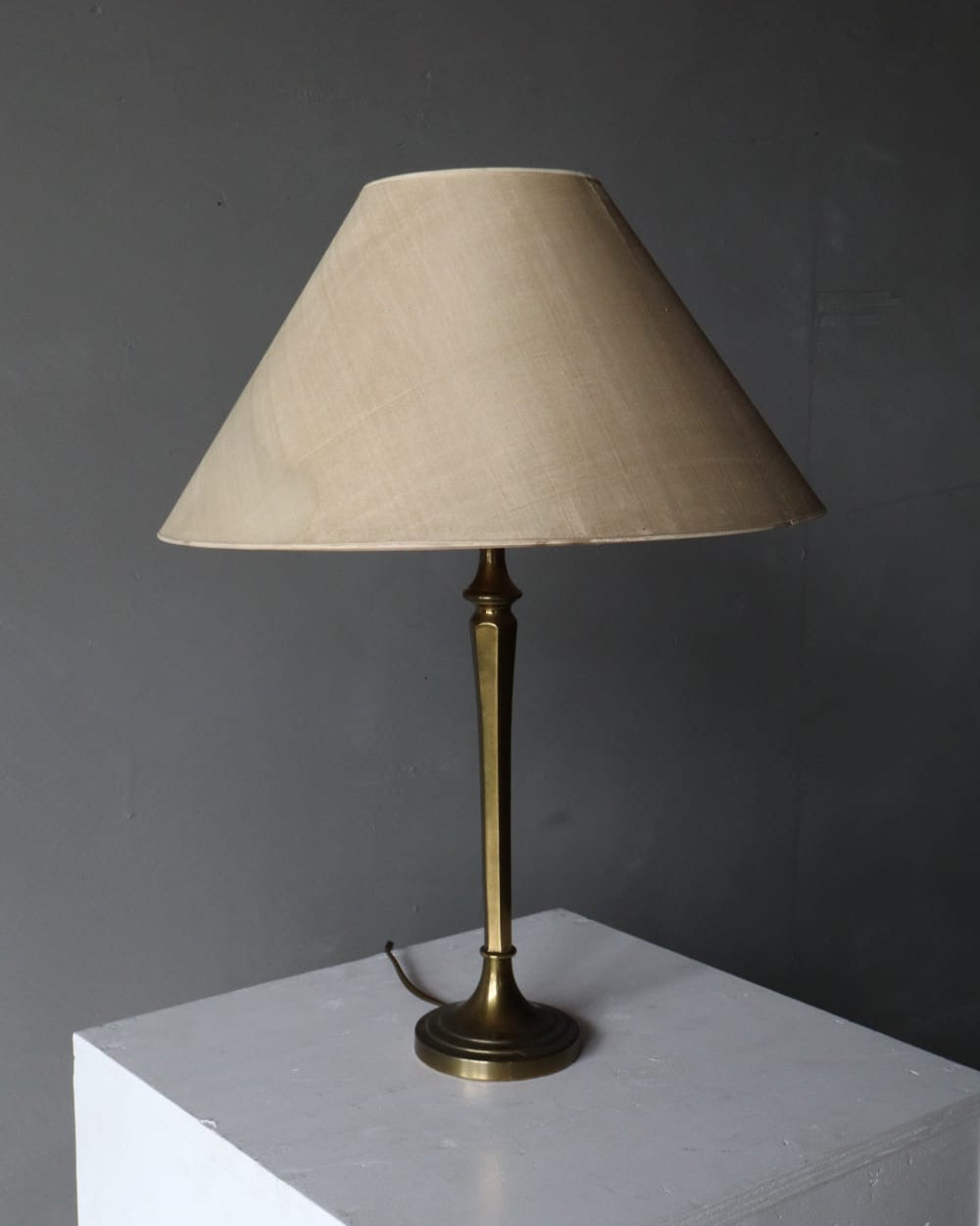 Kullmann Brass Table Lamp – The Netherlands, 1970s by Forma Finds | The Oblist