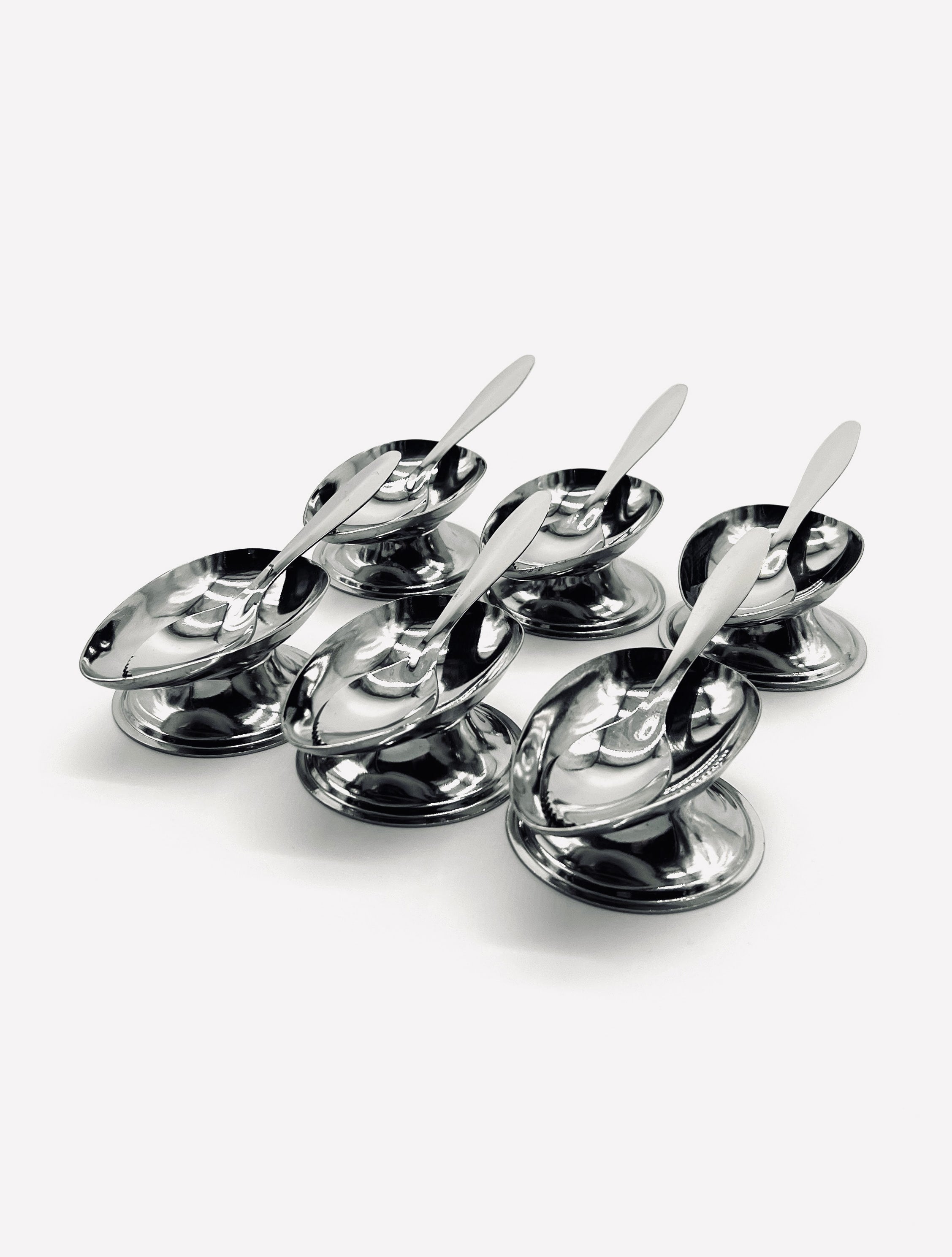 Vintage Bowls in Steel - Vintage avocado coupes Collection by LA PARADE | The Oblist