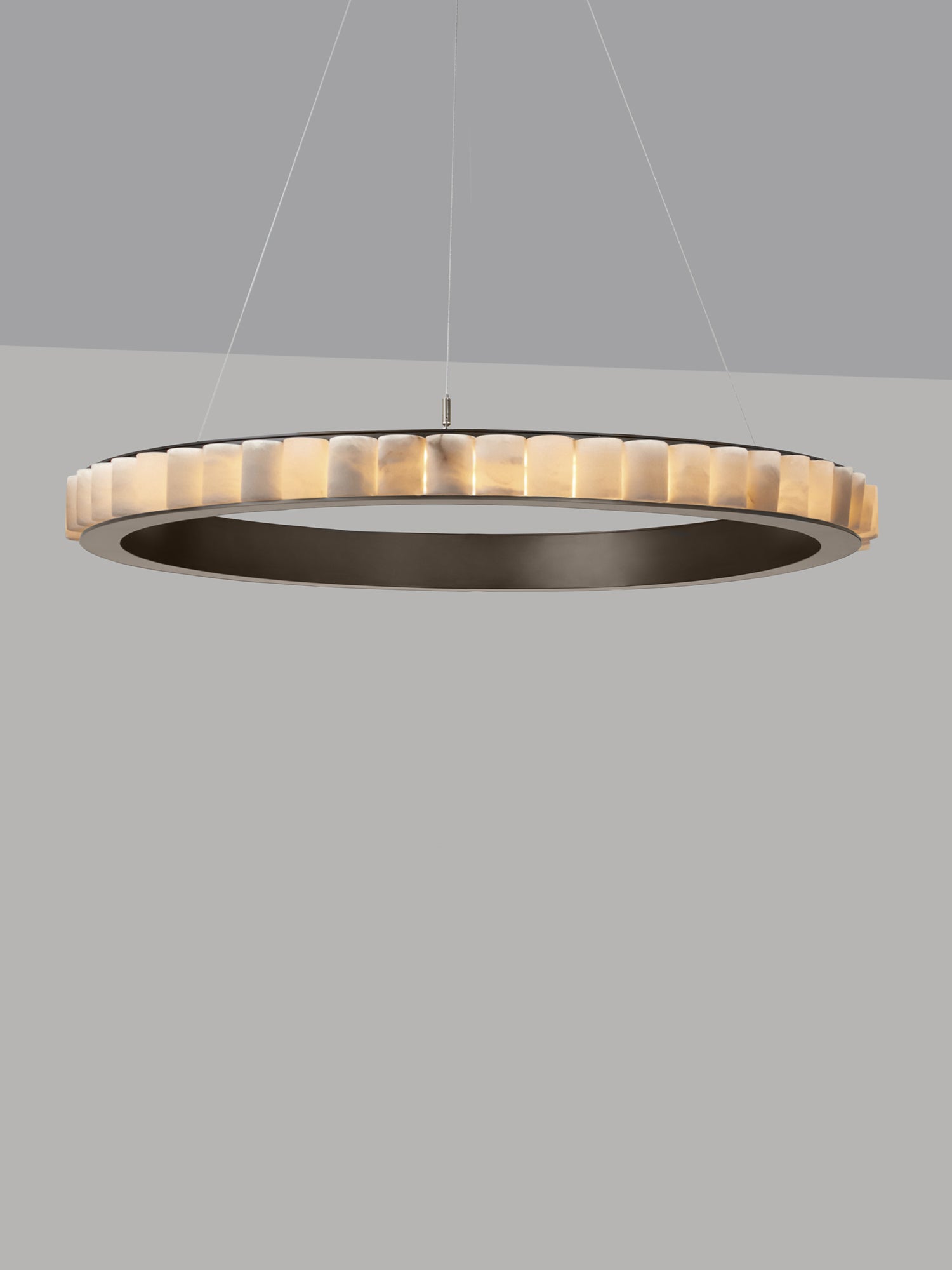 AVALON Chandelier Large With Ceiling Rose — close-up of circular design with warm tones