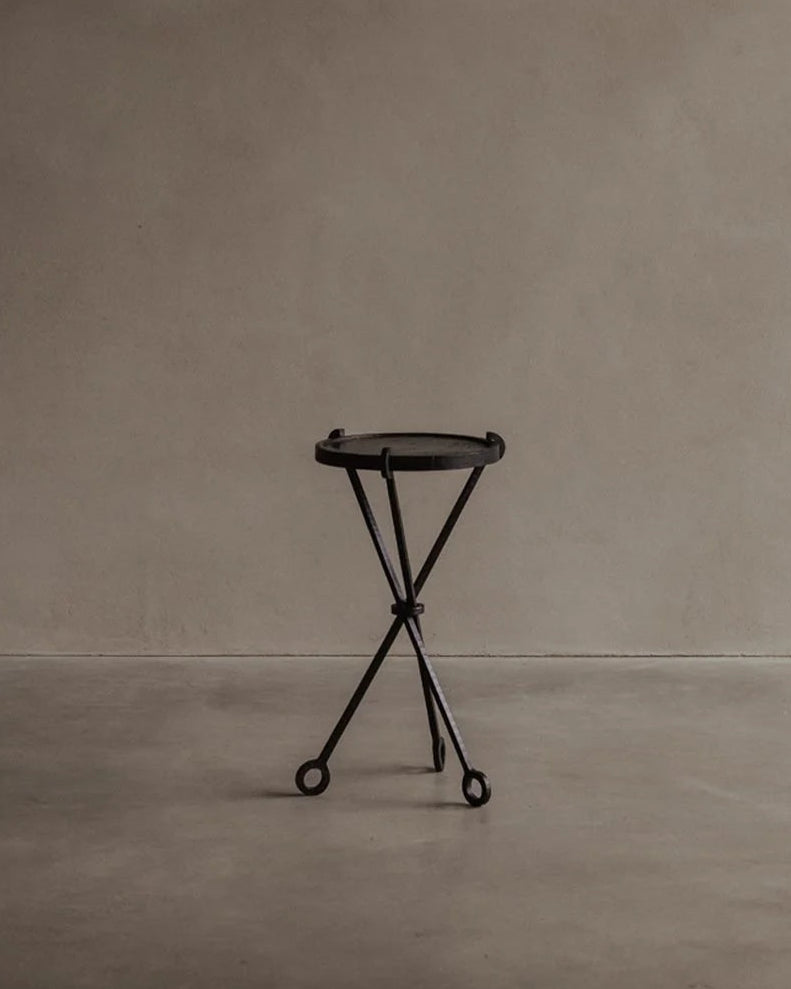 Wrought Iron Gueridon - Tripod