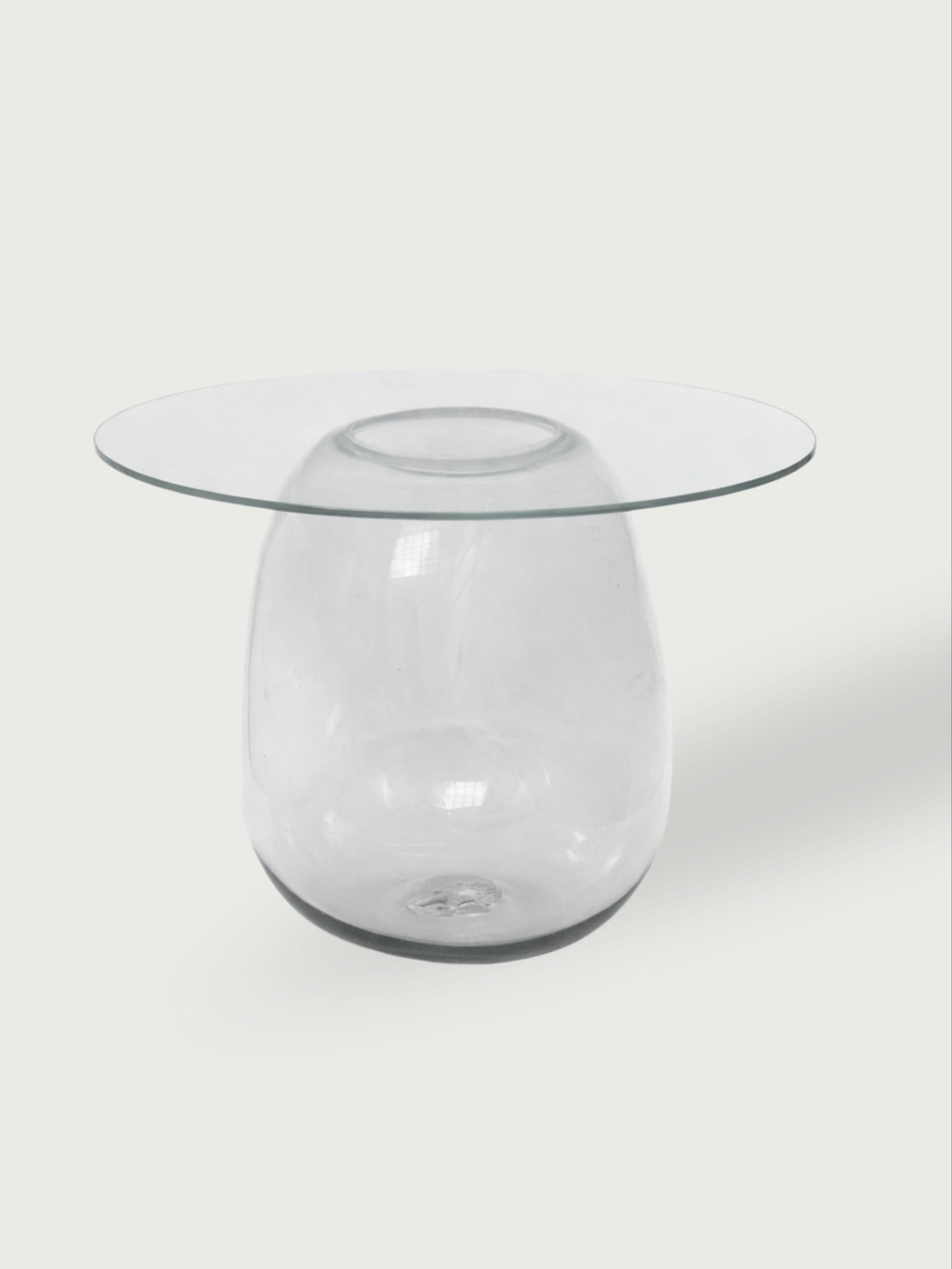 Bubble Side Table in Glass or Tempered Glass by Panorammma | The Oblist