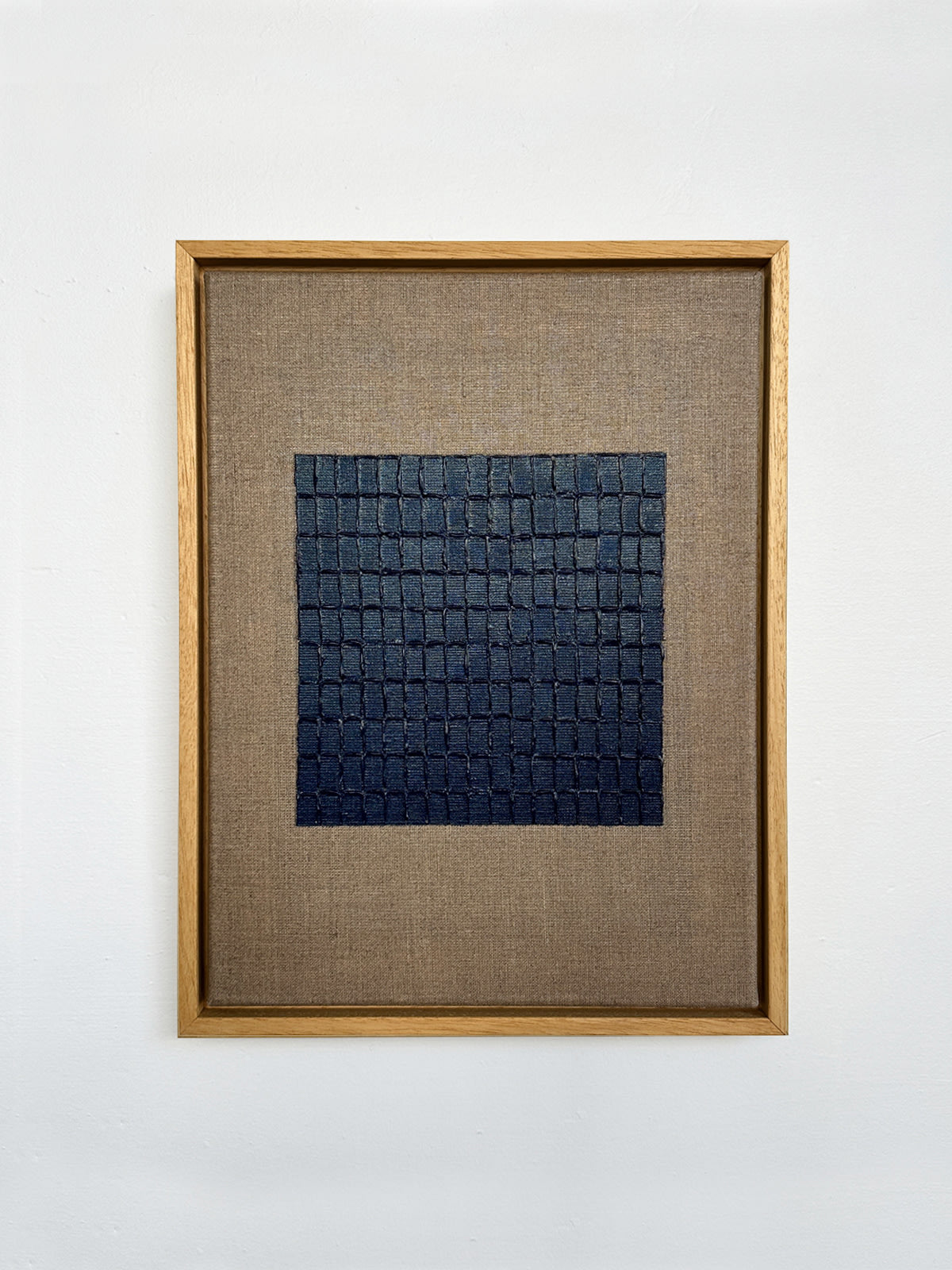 'Prussian Blue - Signature Linen' Painting by Roi Elmaliah | The Oblist