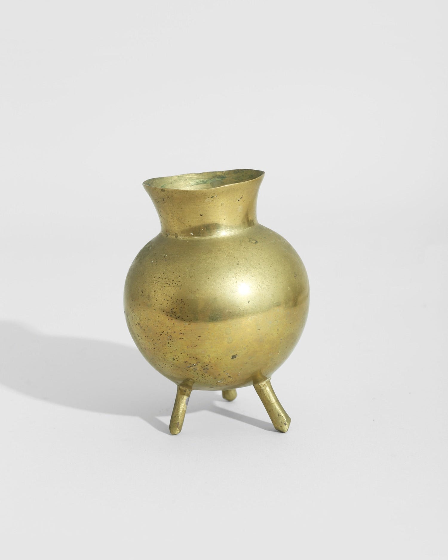 Brass Tripod Vessel by Villa | The Oblist