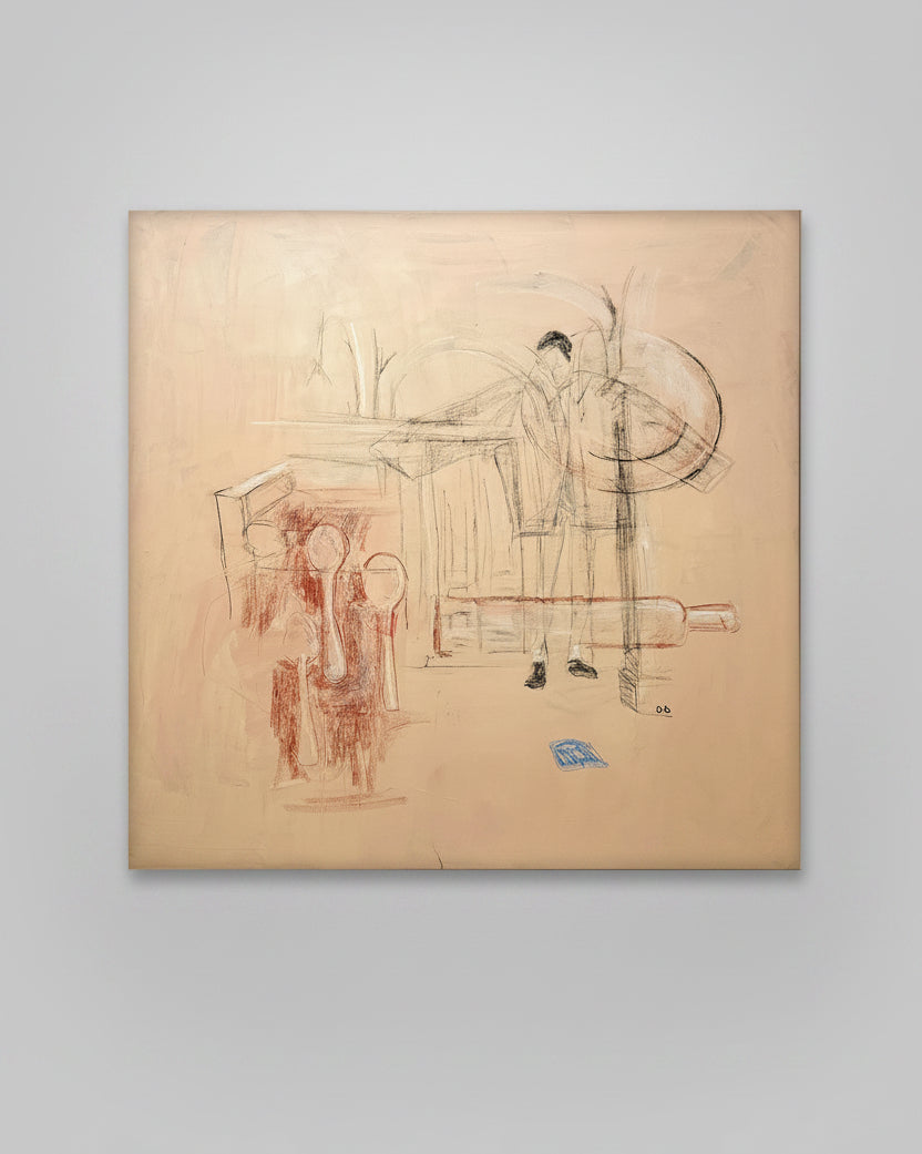 'Maison notes' painting on canvas by Dovile Bernotaite | The Oblist
