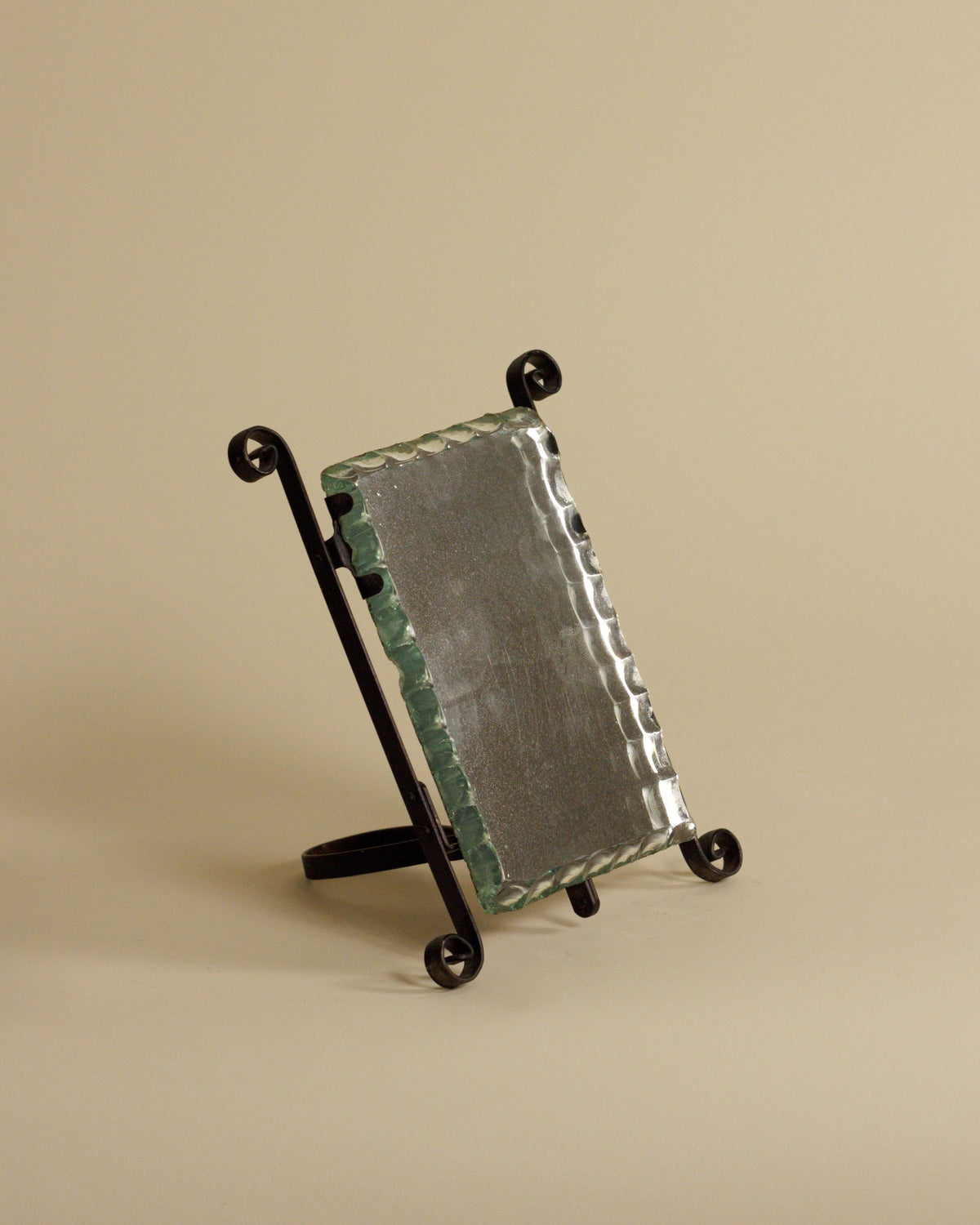 Petite Wrought Iron Mirror — detail view