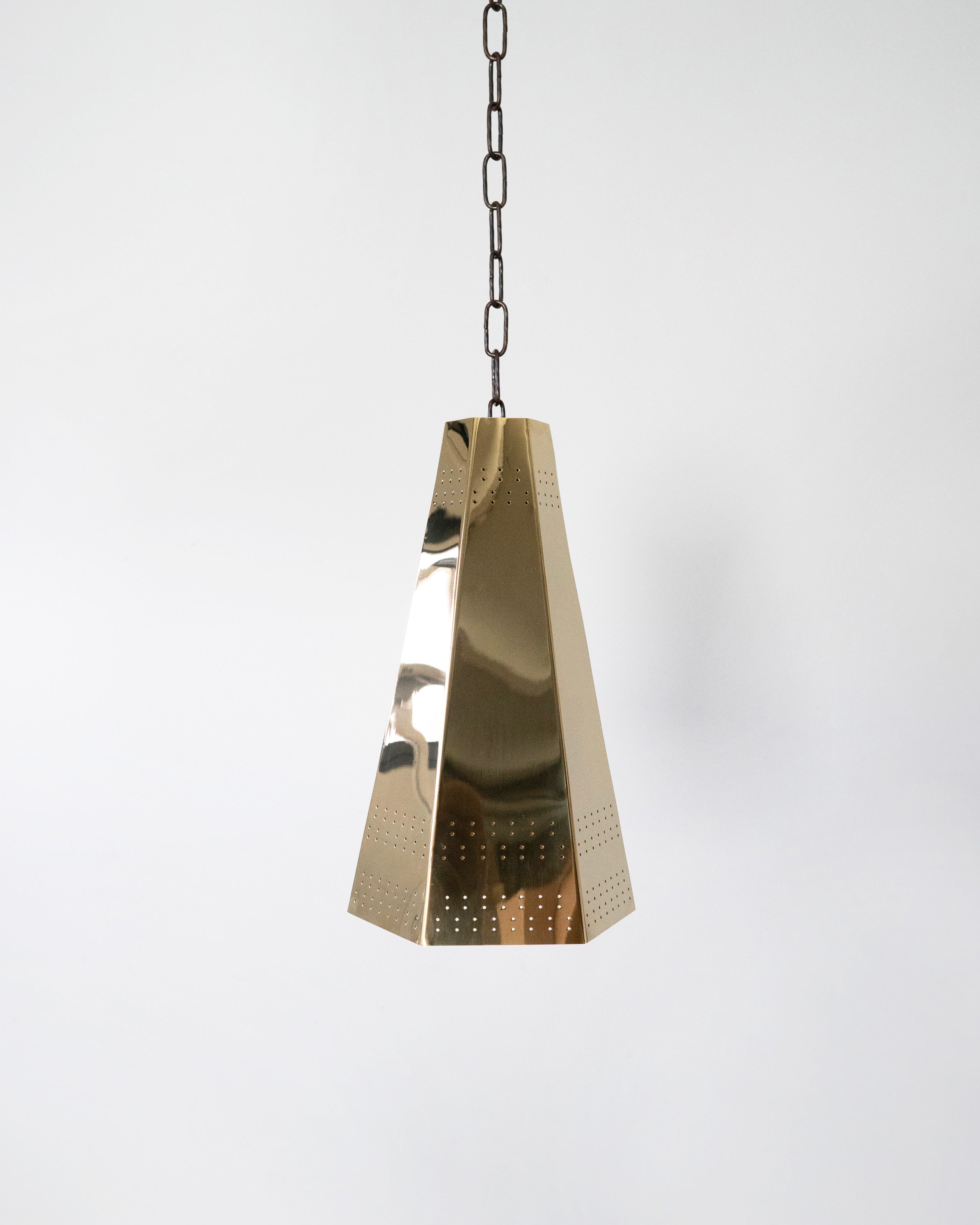 Bowie Ceiling Lamp - Polished Brass by Hein Studio | The Oblist — polished brass pendant light