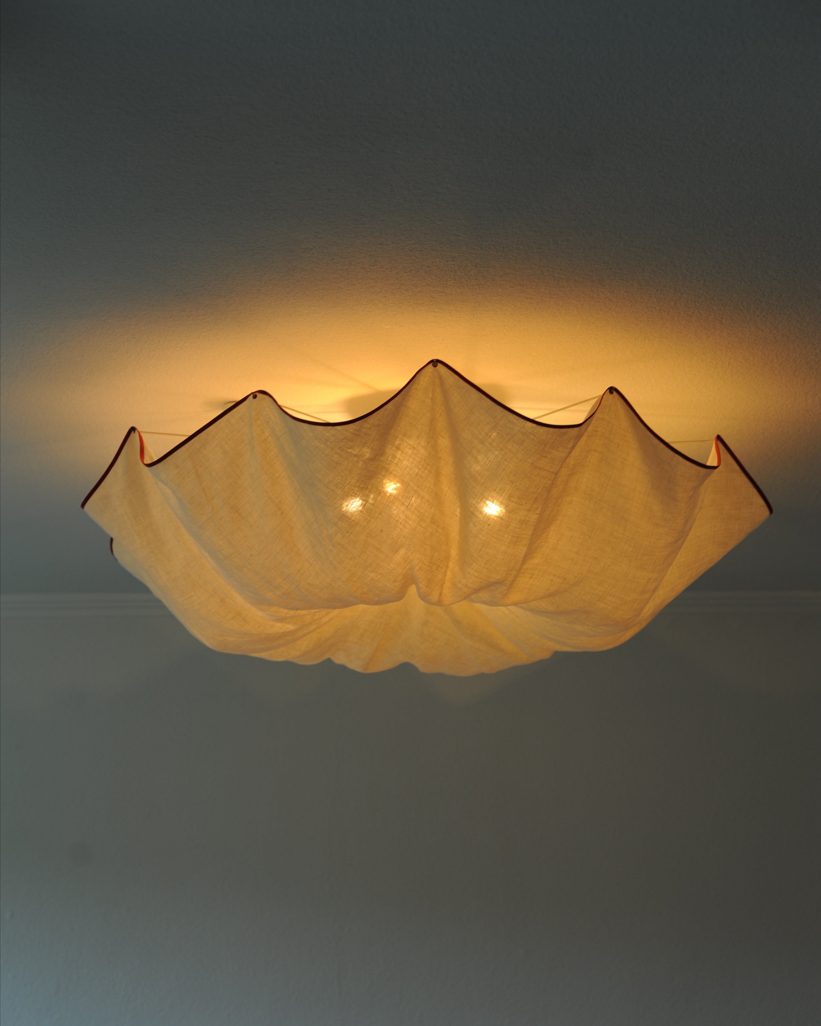 Tobia Scarpa for FLOS Celestia Sculptural Ceiling Light, Italy 1982