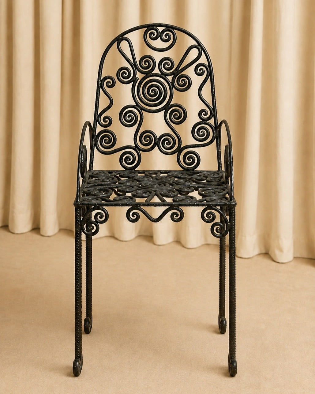 Wrought-iron Chair — detail view