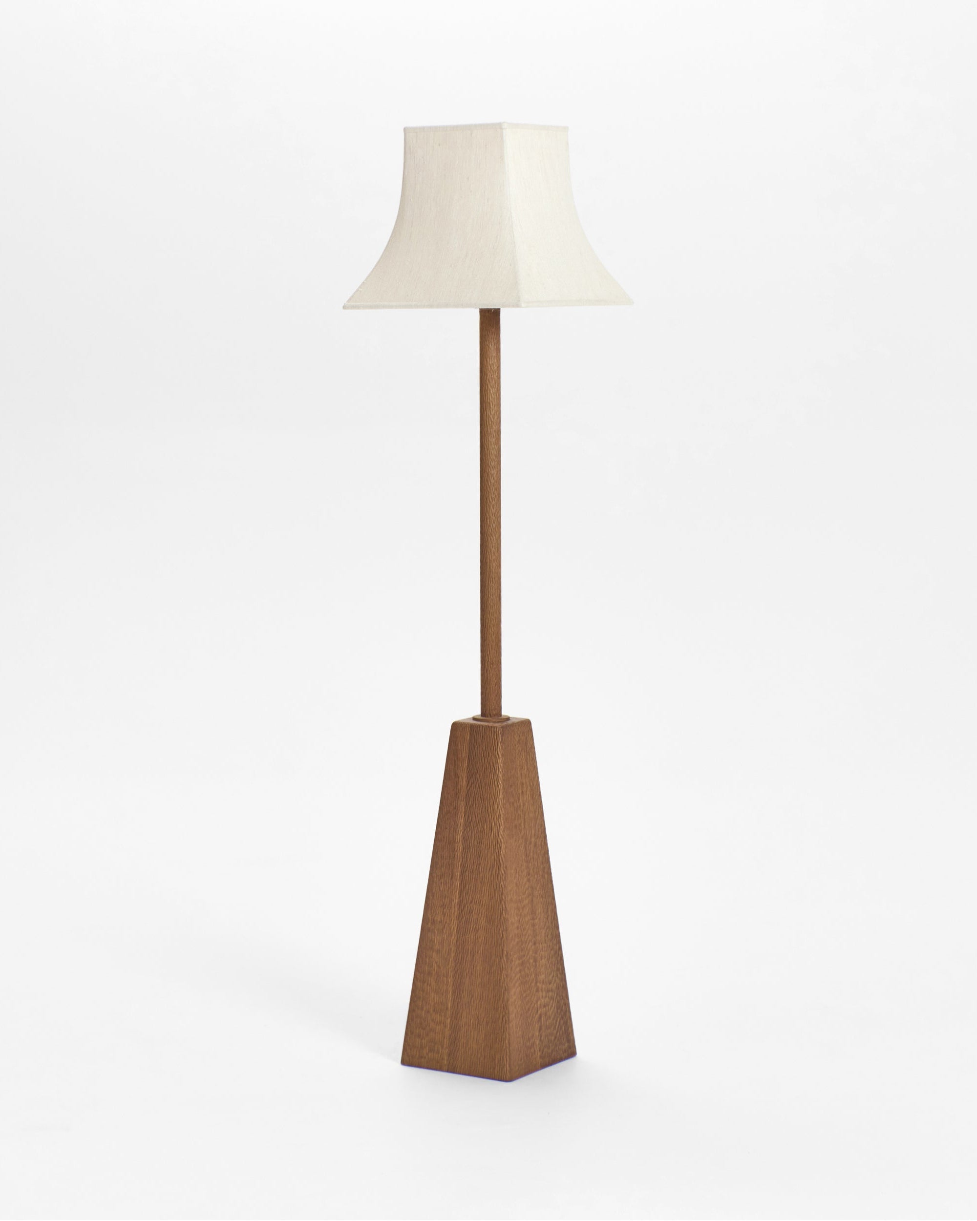 Coquette Floor Light by Project 213A | The Oblist — wood base, cream shade