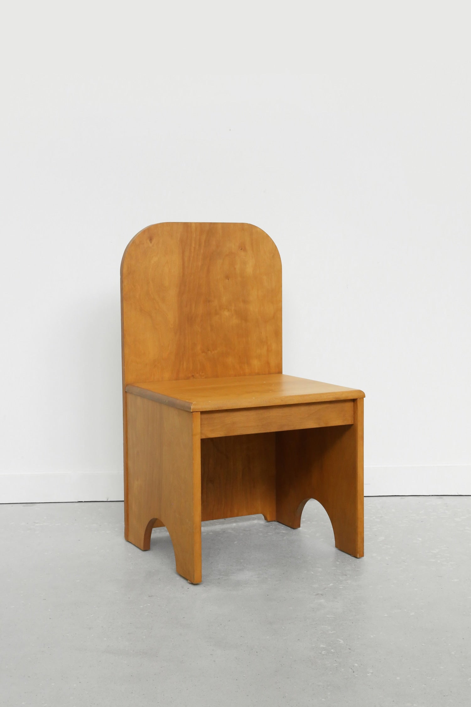 Folk Wood Side Chair — close-up